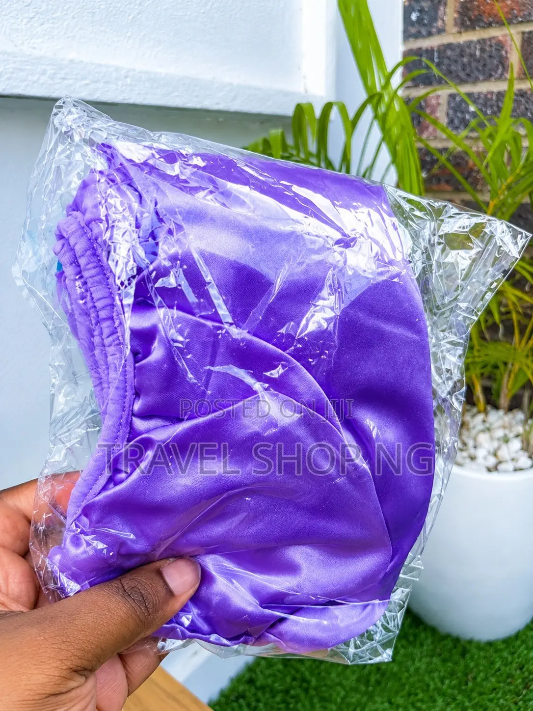 Silk-Exterior Hair Towel for Gentle