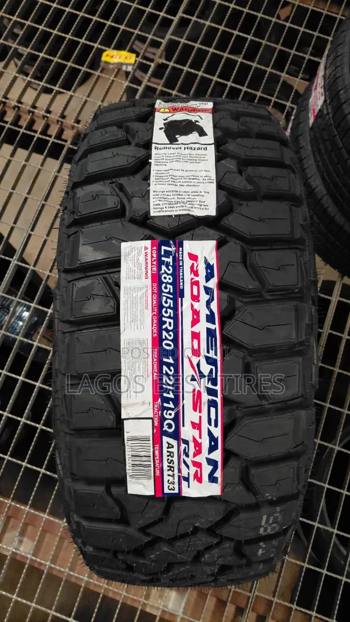 Brand New American Roadstar R/T Tyre (LT285/55R20) – 10 Ply Heavy Duty