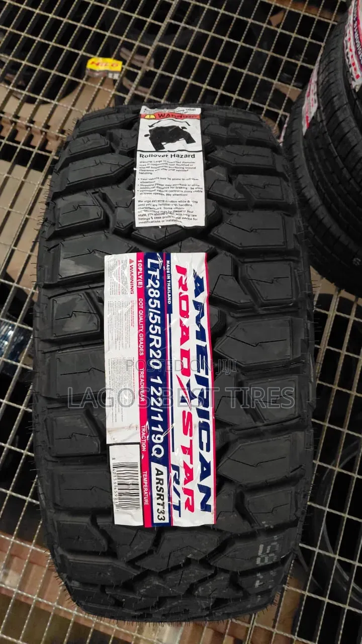 Brand New American Roadstar R/T Tyre (LT285/55R20) – 10 Ply Heavy Duty