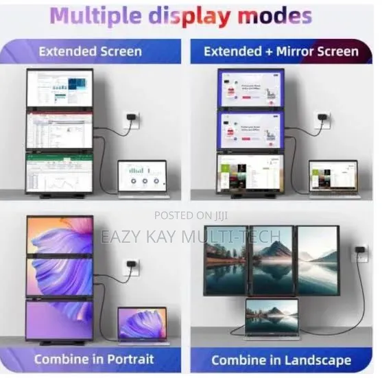 Quad Laptop Screen Extender (Portable Monitor)