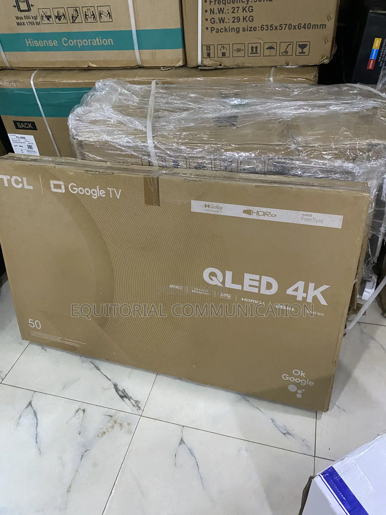TCL 50 Inch Qled Smart TV 50c645 With Ultra Hd Picture 100-240v