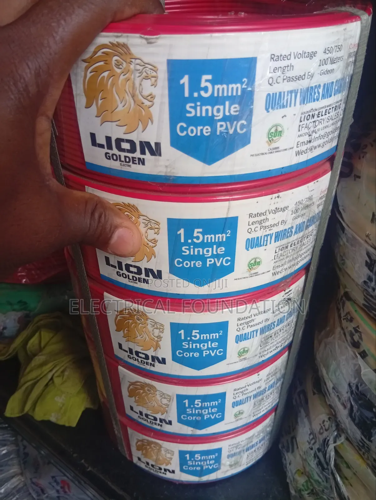 1.5mm Single PVC Cable (Lion) Eed