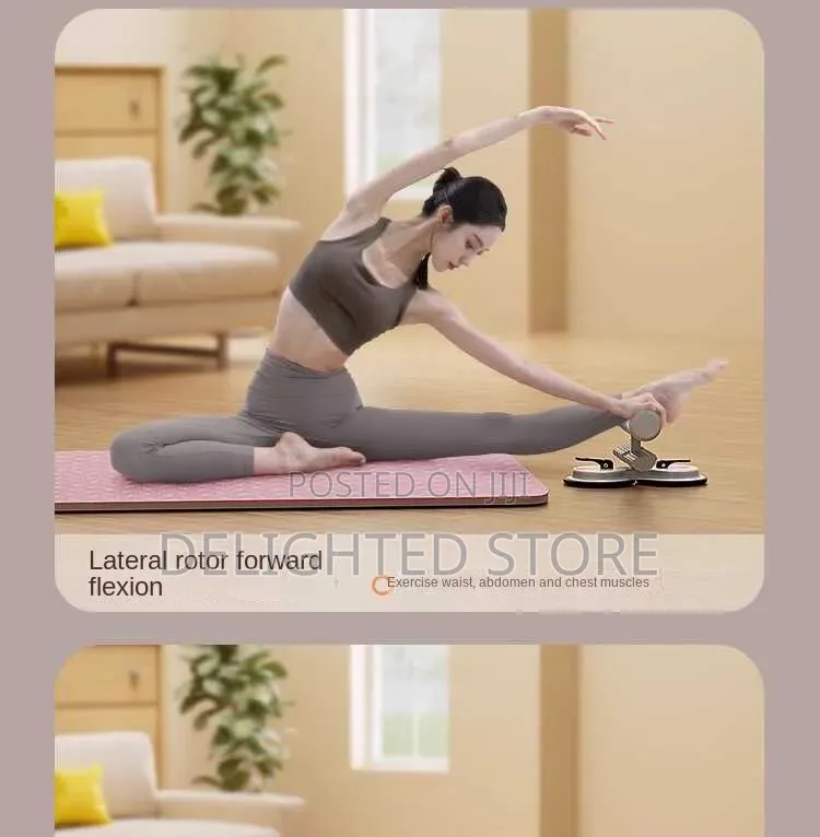 Multifunctional Double Sit Up Exercises Bar Machine + Push Up Rope