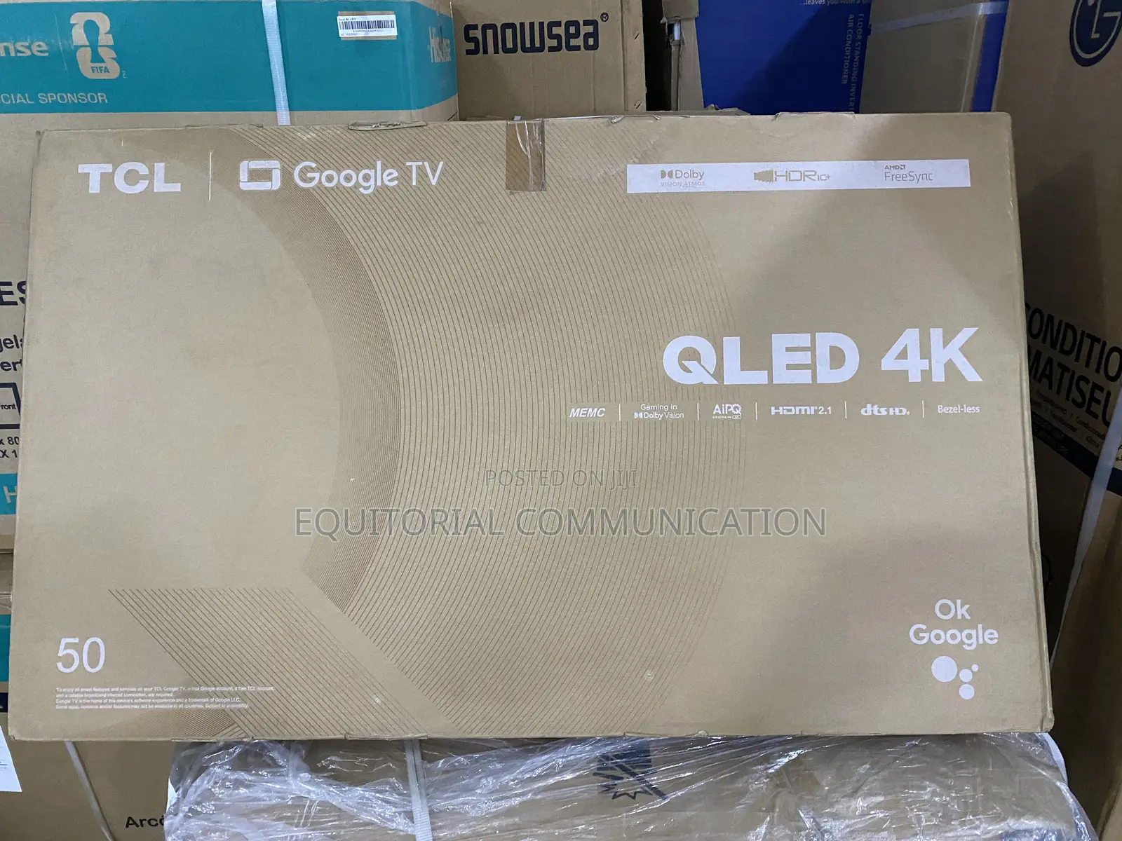 TCL 50 Inch 50C645 QLED Smart TV for Modern Home 100-240v