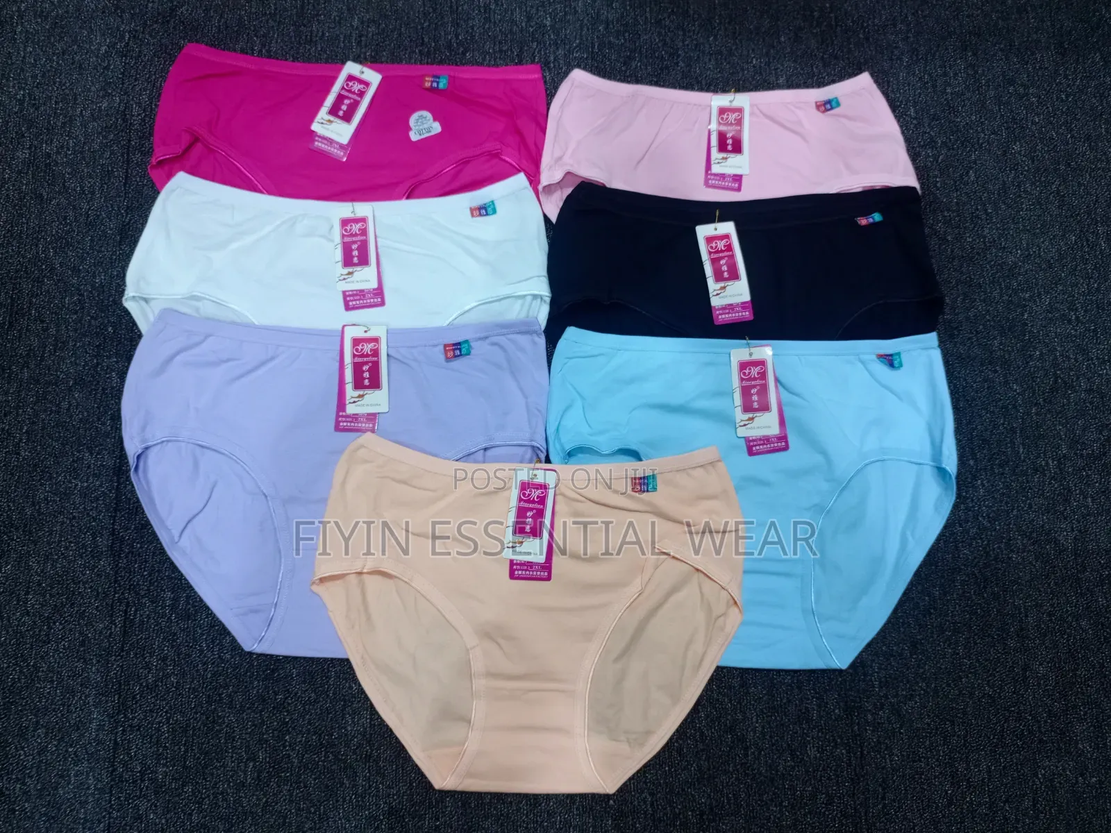3pcs Women Full Cotton Plain Pants