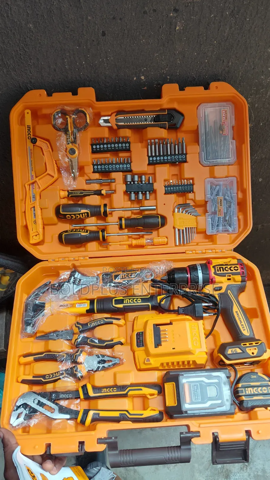 20v Ingco Cordless Drilling Machine With Tools