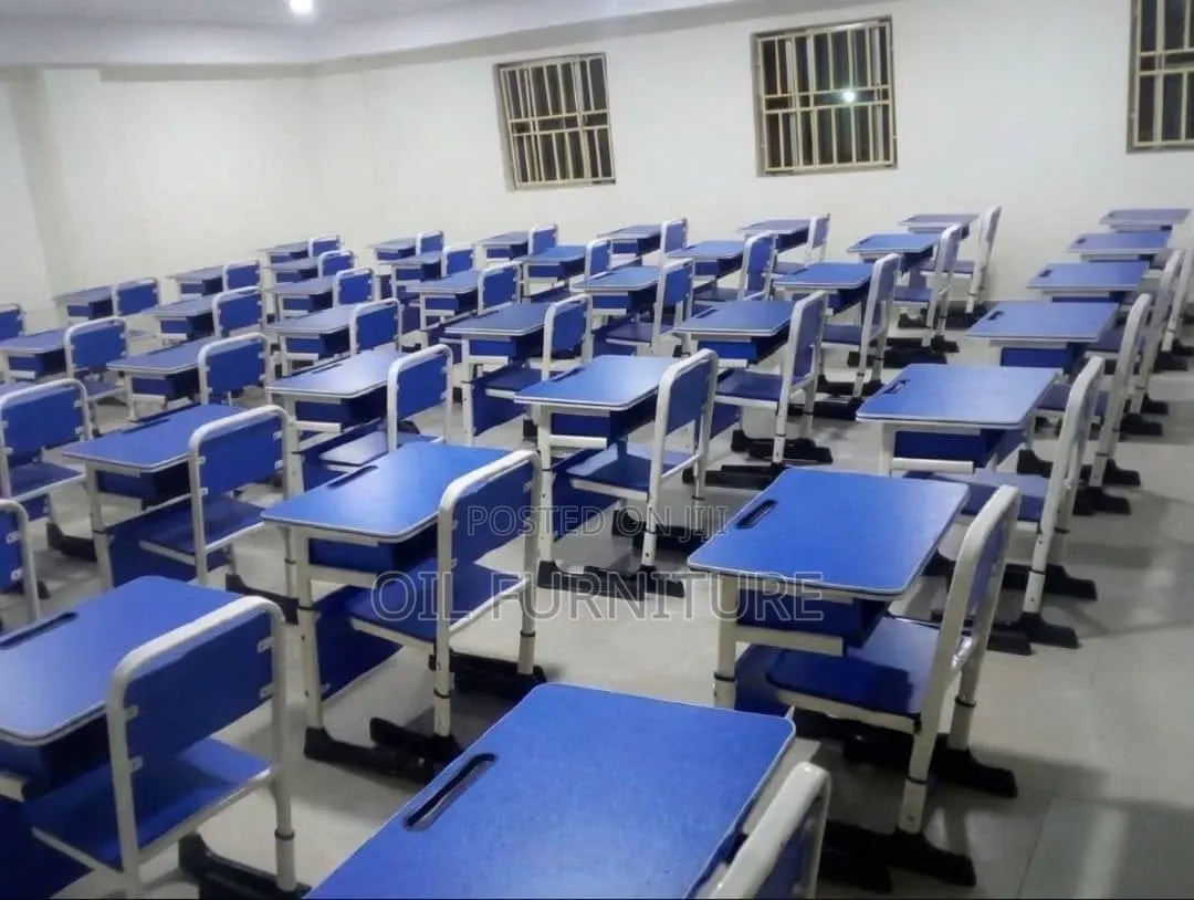Premium Single School Desk and Chair Set- Durable Classroom Furniture