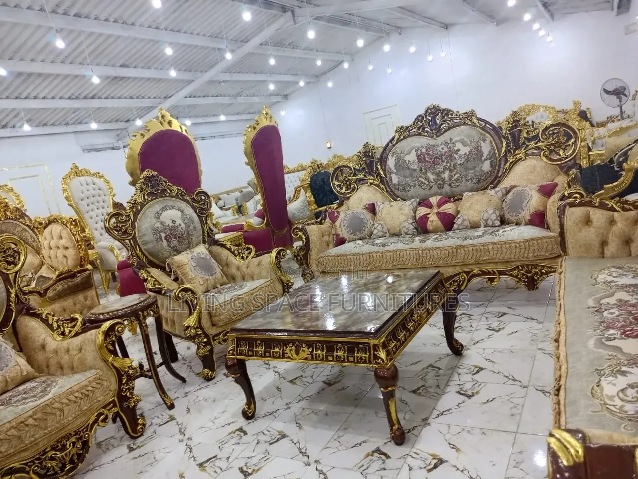 Classic Royal Sofa Chairs by 8-10Seaters Full Set