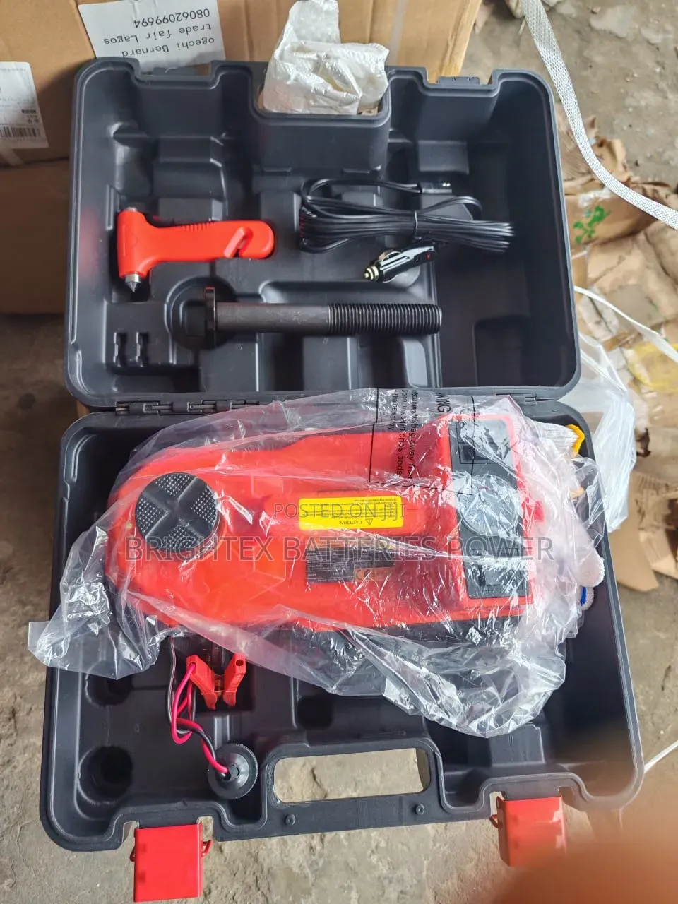 12vots 10Tons Electric Jack That Jack Your Tyres and Pump Your Tyres