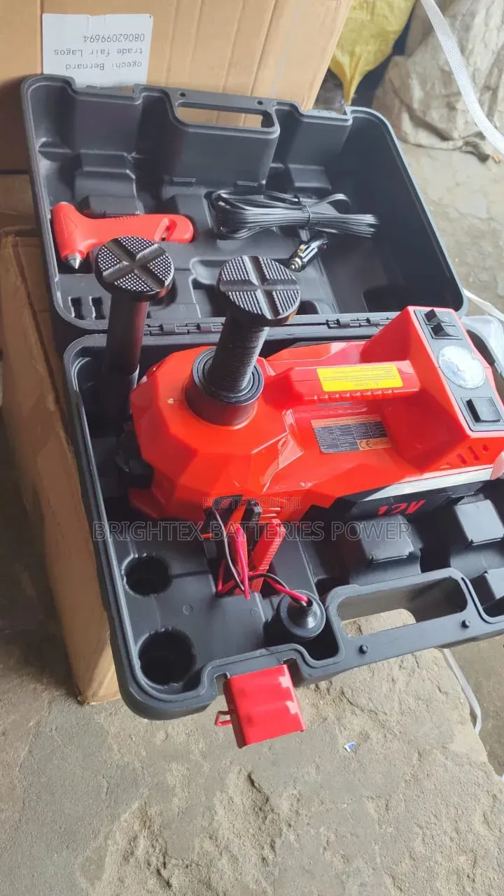 12vots 10Tons Electric Jack That Jack Your Tyres and Pump Your Tyres