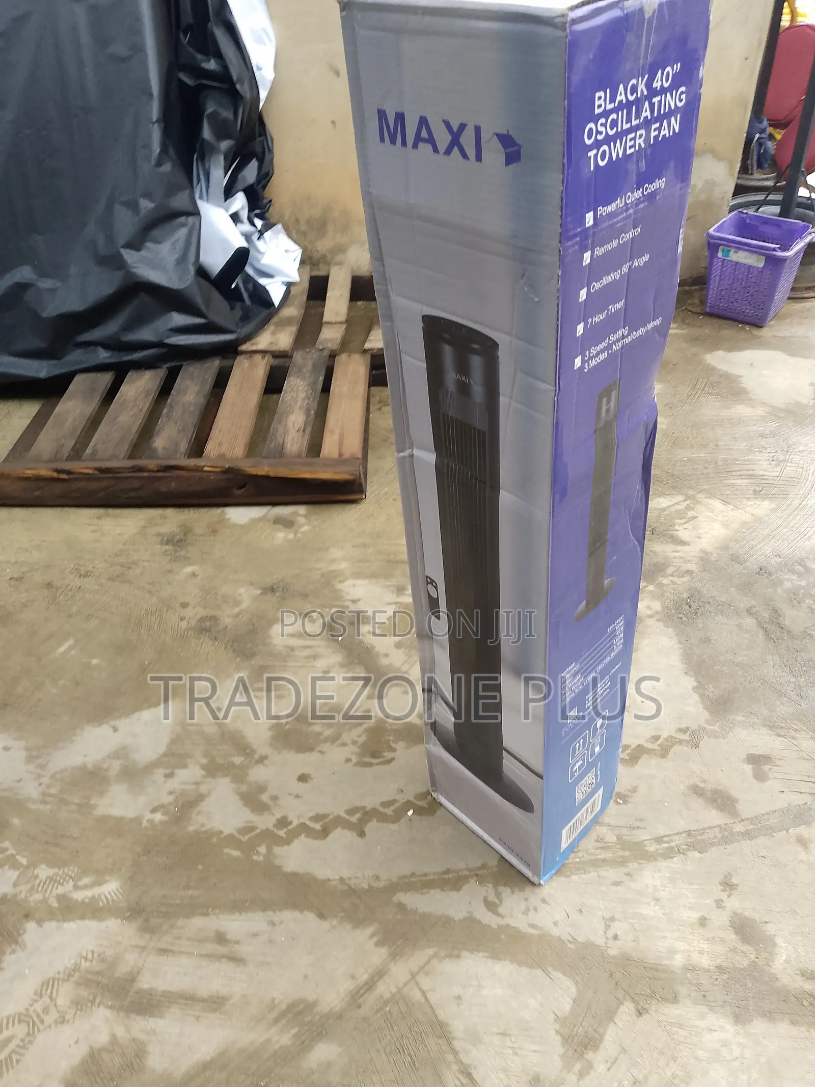 40” Maxi Tower Fan – Smart-Looking Home Cooling