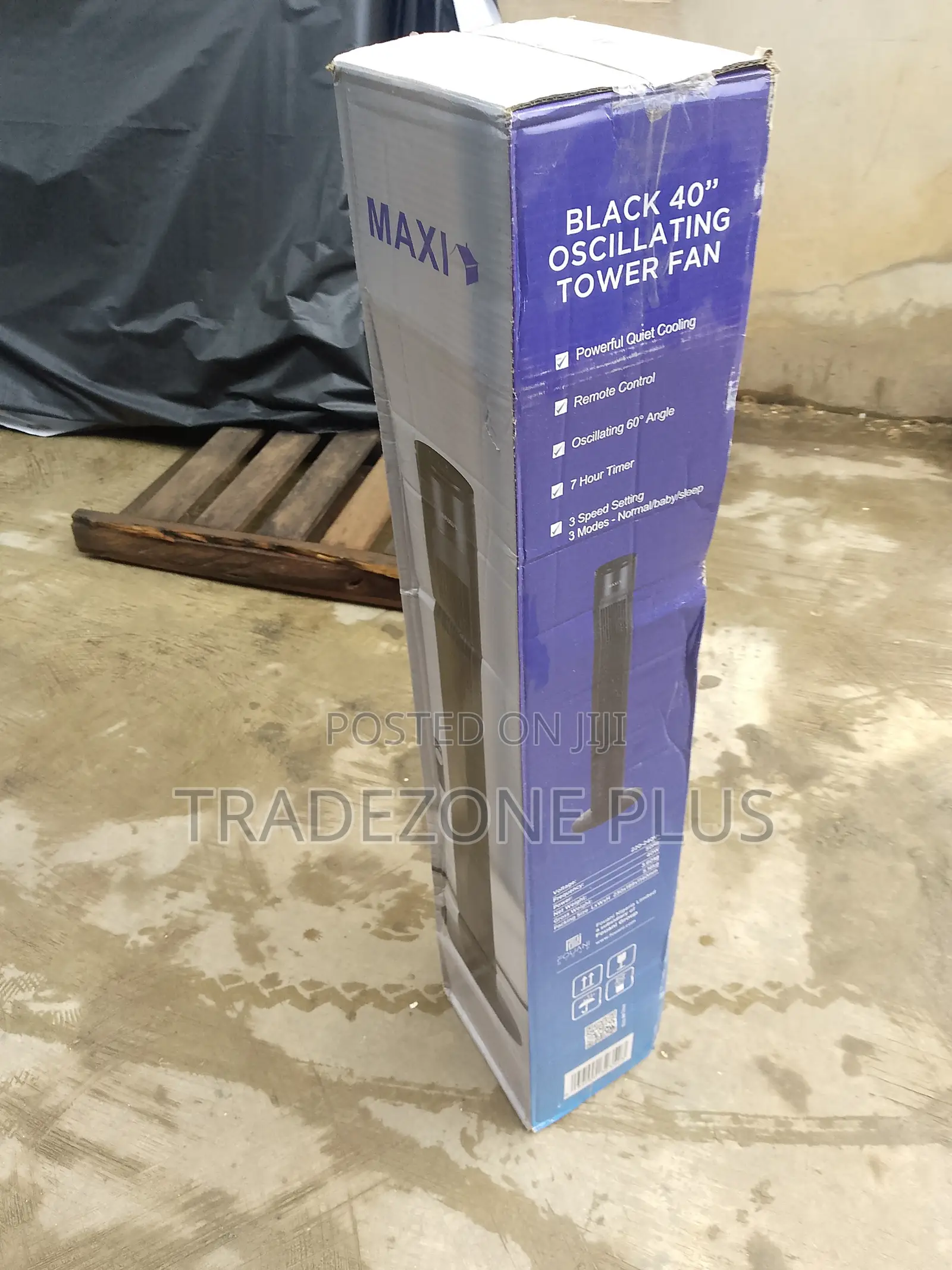 Maxi Tower Fan – Tall 40-Inch Air Circulator