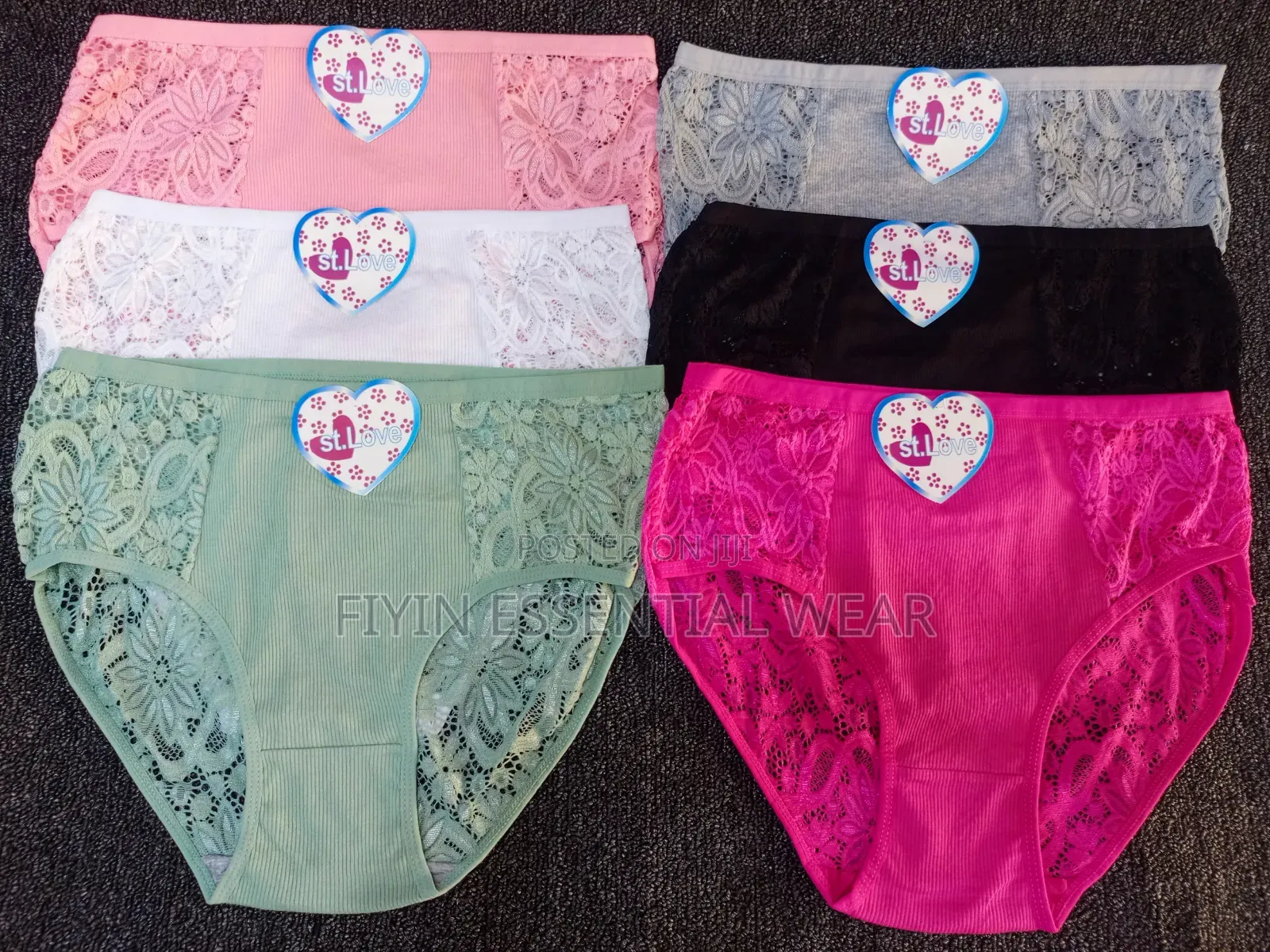 3pcs St. Love Cotton Lace Pants