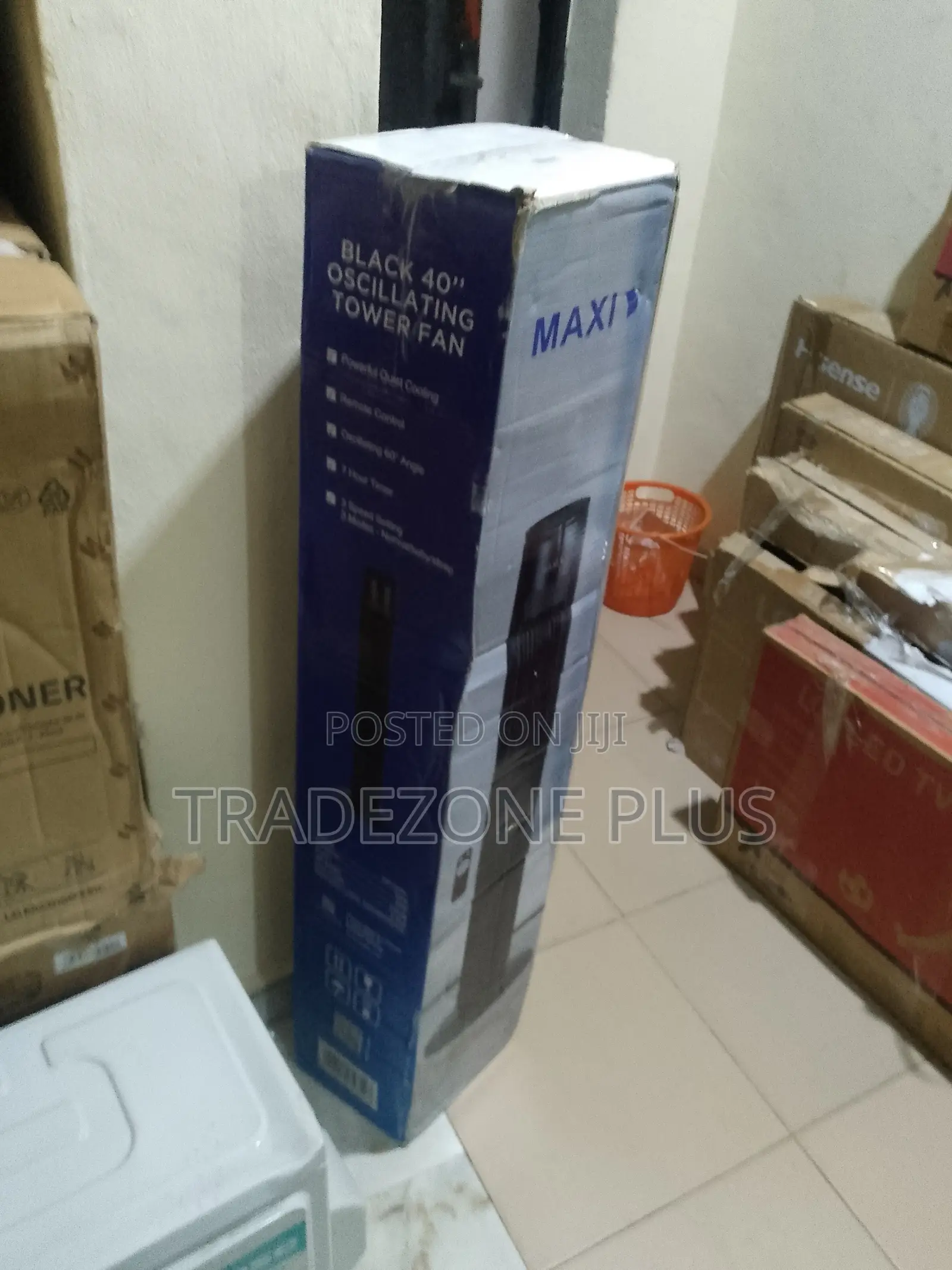 40-Inch Maxi Tower Fan – Sleek Standing Design