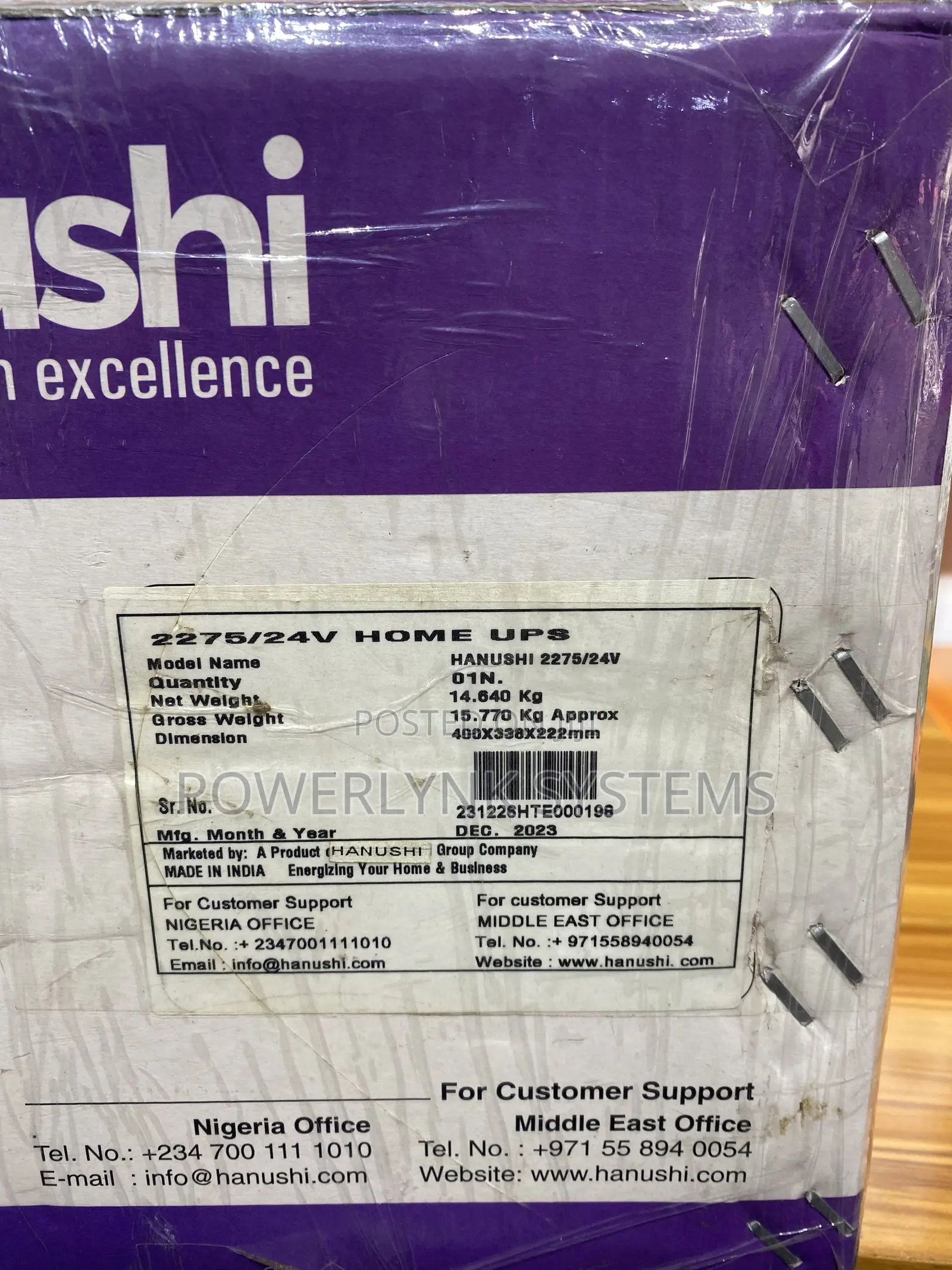 HANUSHI 2.2Kva Inverter 24V