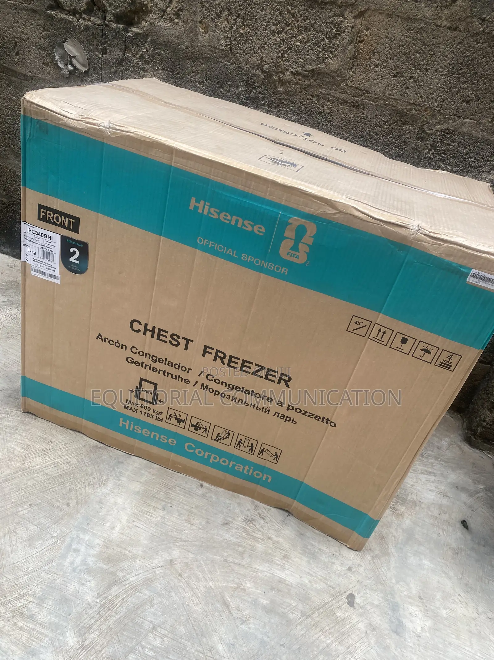 Hisense 250L FC340SHI Inverter Chest Freezer for Frozen Storage 37KG