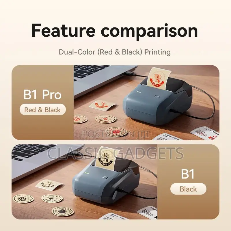 NIIMBOT B1 Pro Label Maker, 300DPI HD Label Printer