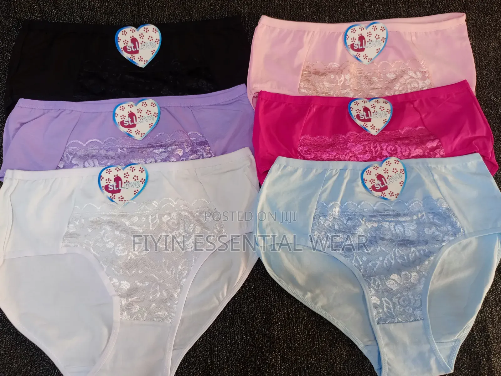 3pcs Women's Front Lace Panties