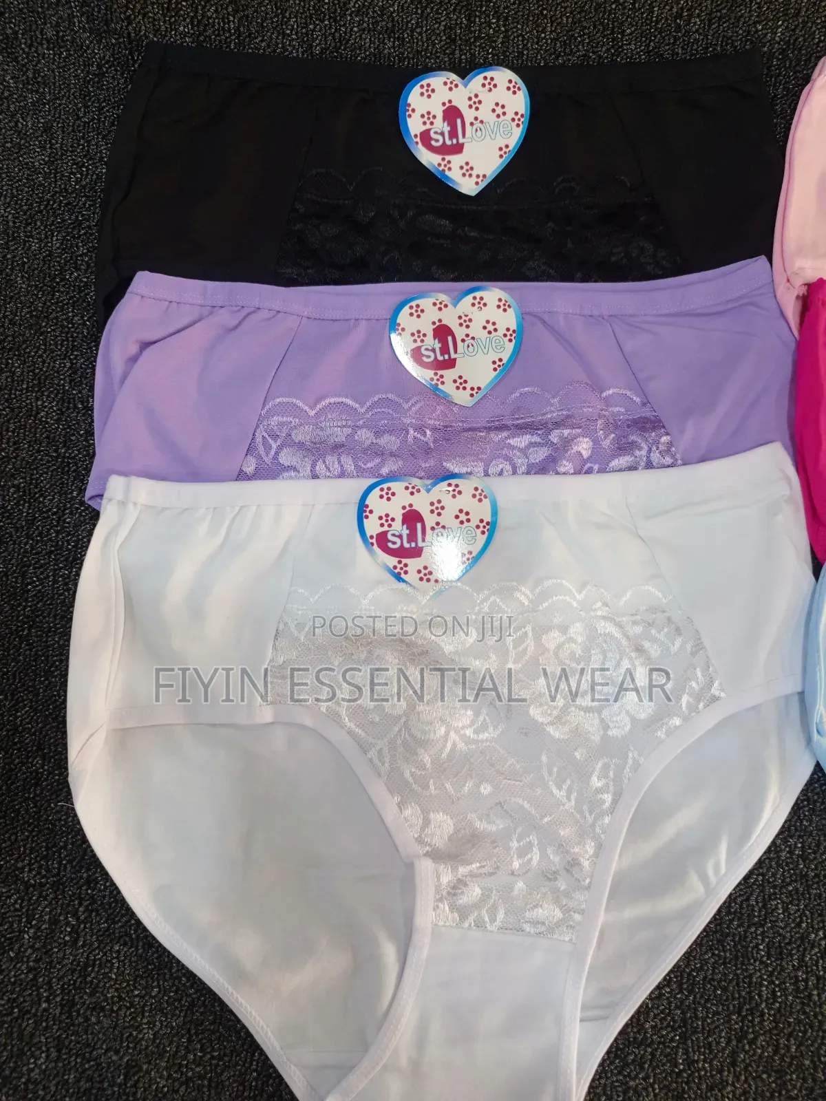 3pcs Women's Front Lace Panties