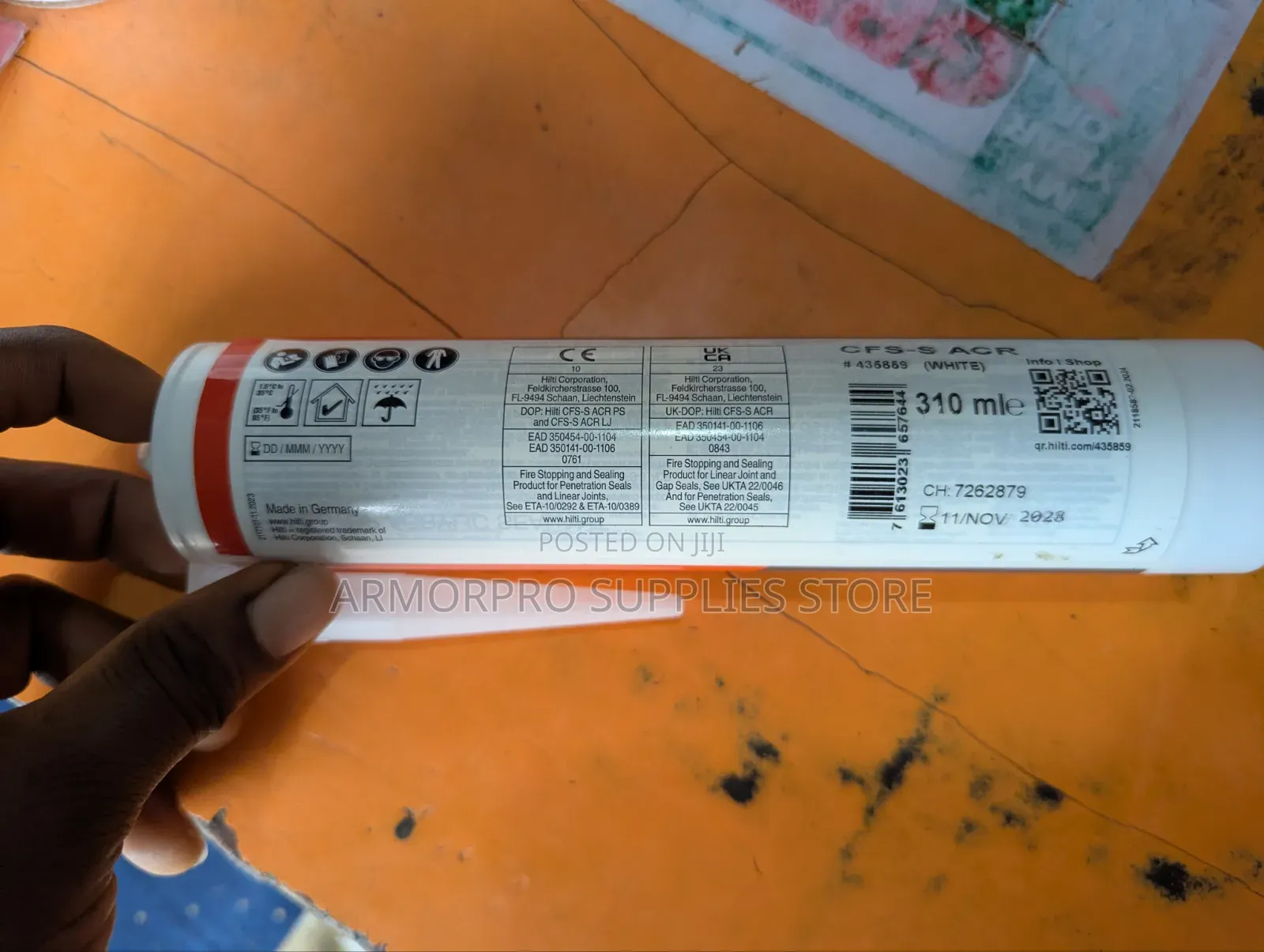 Hilti Firestop Acrylic Sealant CFS-S ACR (310ml)