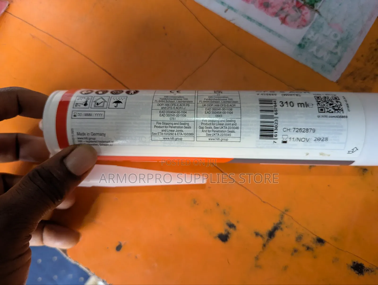 Hilti Firestop Acrylic Sealant CFS-S ACR (310ml)