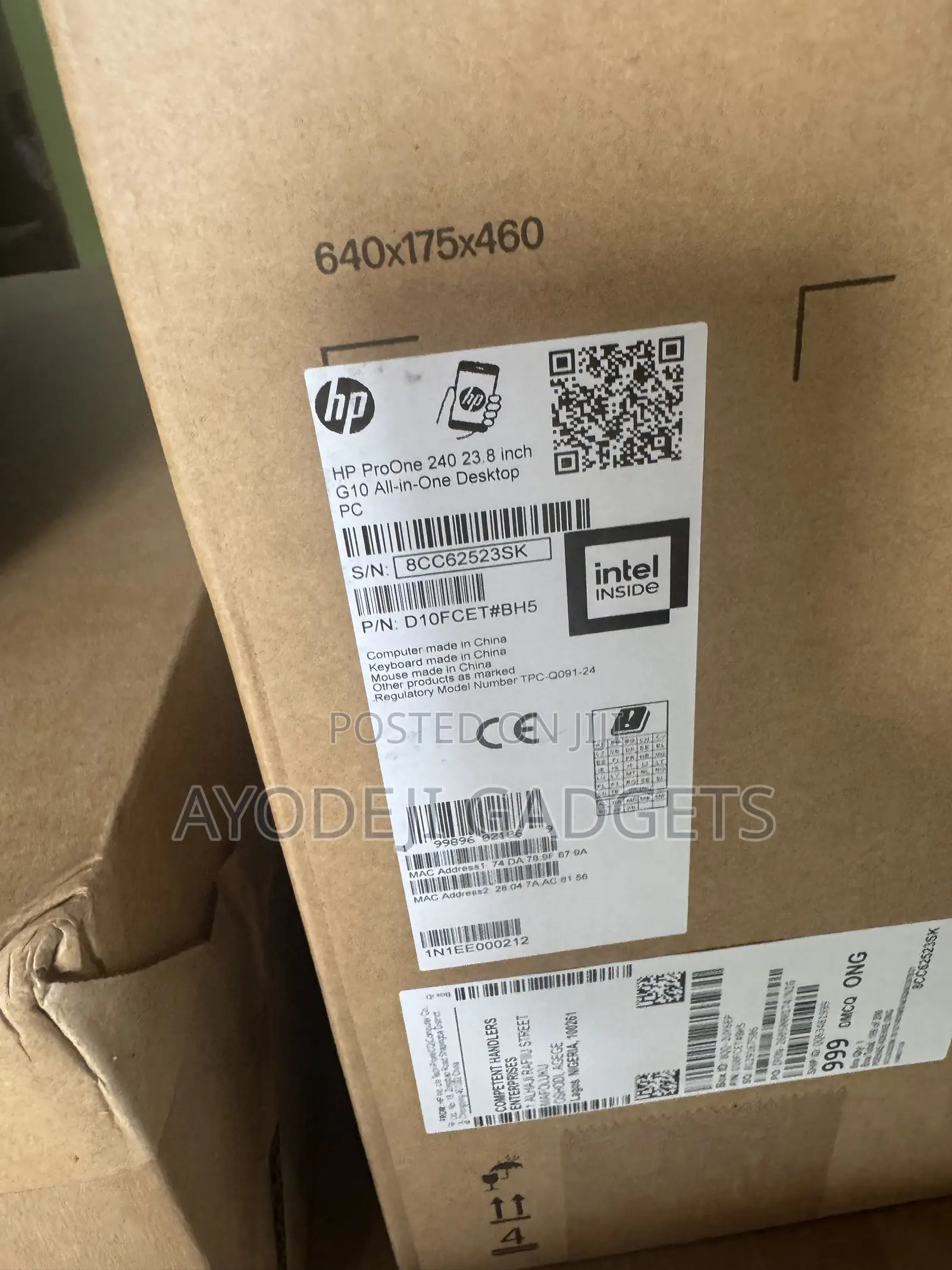 New HP ProOne 240 G10 All-in-One 8GB Intel Core Ultra 5 HDD+SSD 512GB