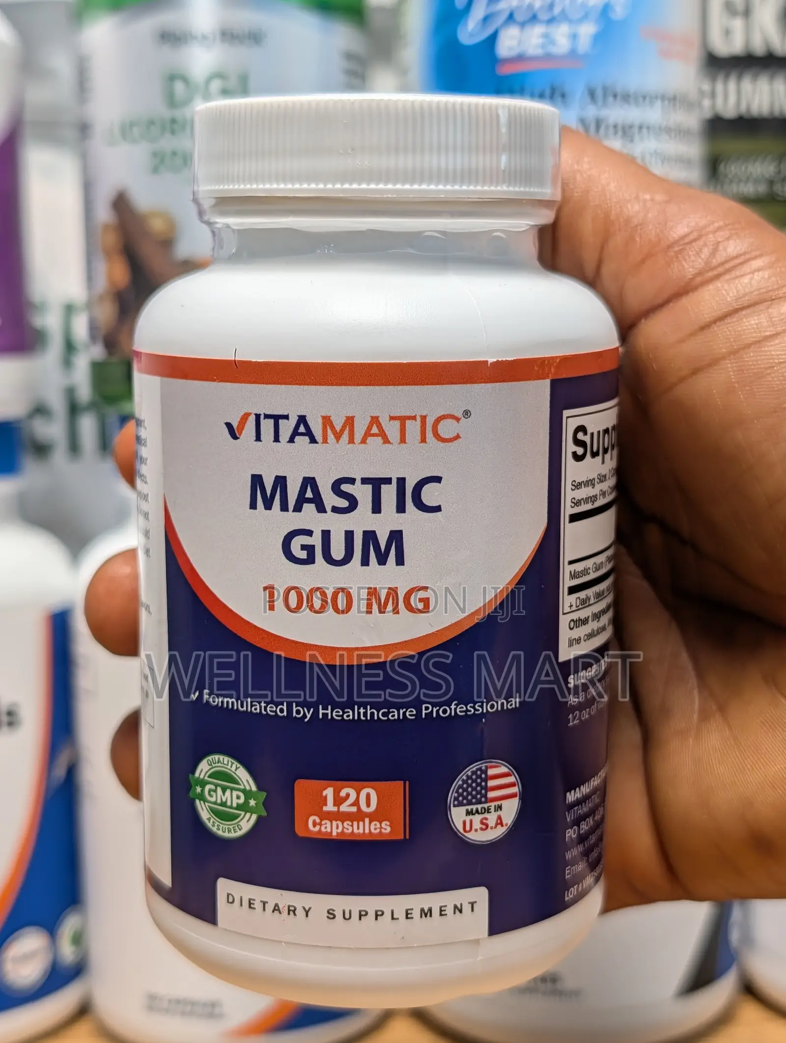 Vitamatic Mastic Gum 1000mg 120 Caps | Gut Stomach