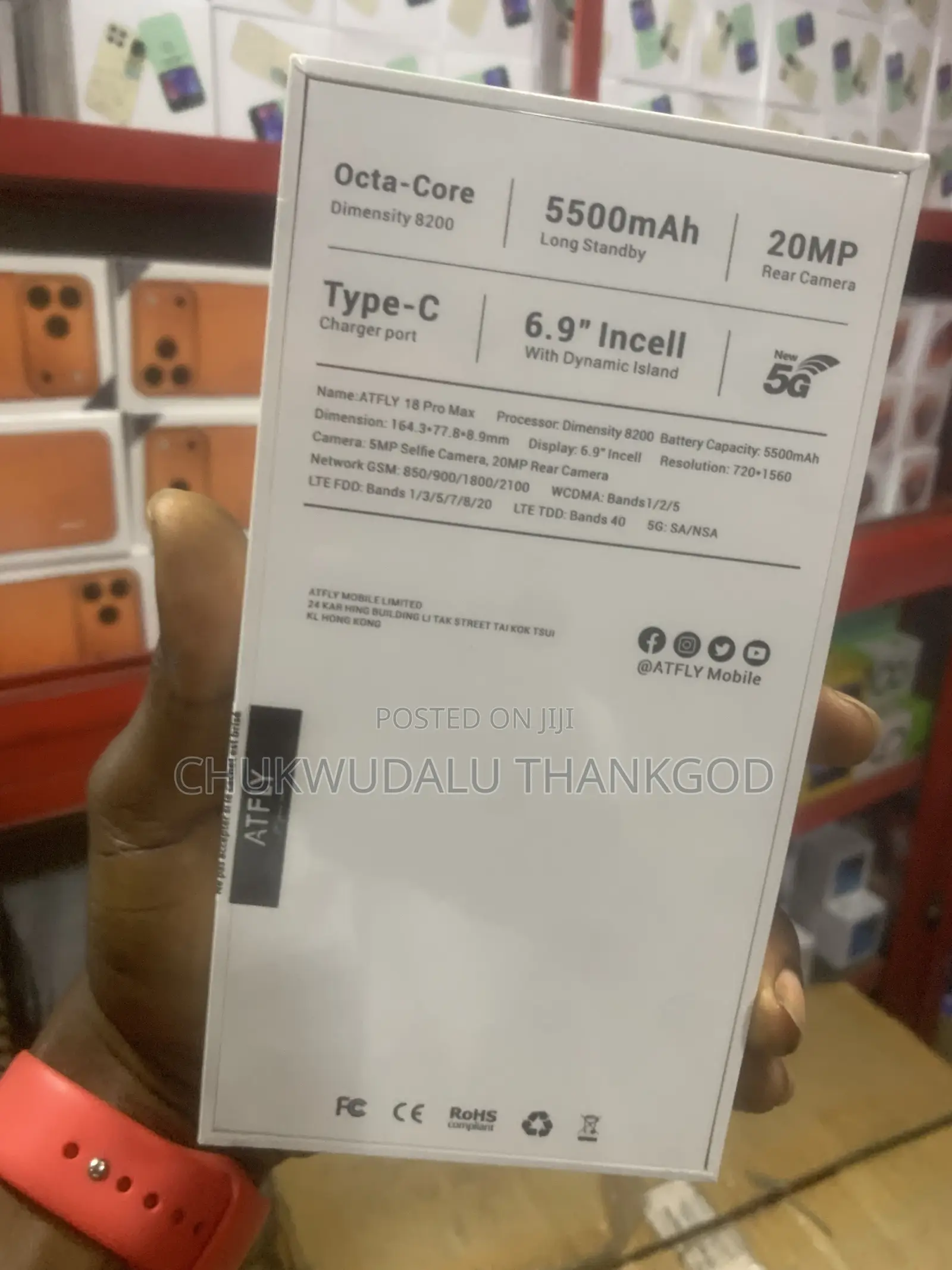 New Mobile Phone 128 GB Orange