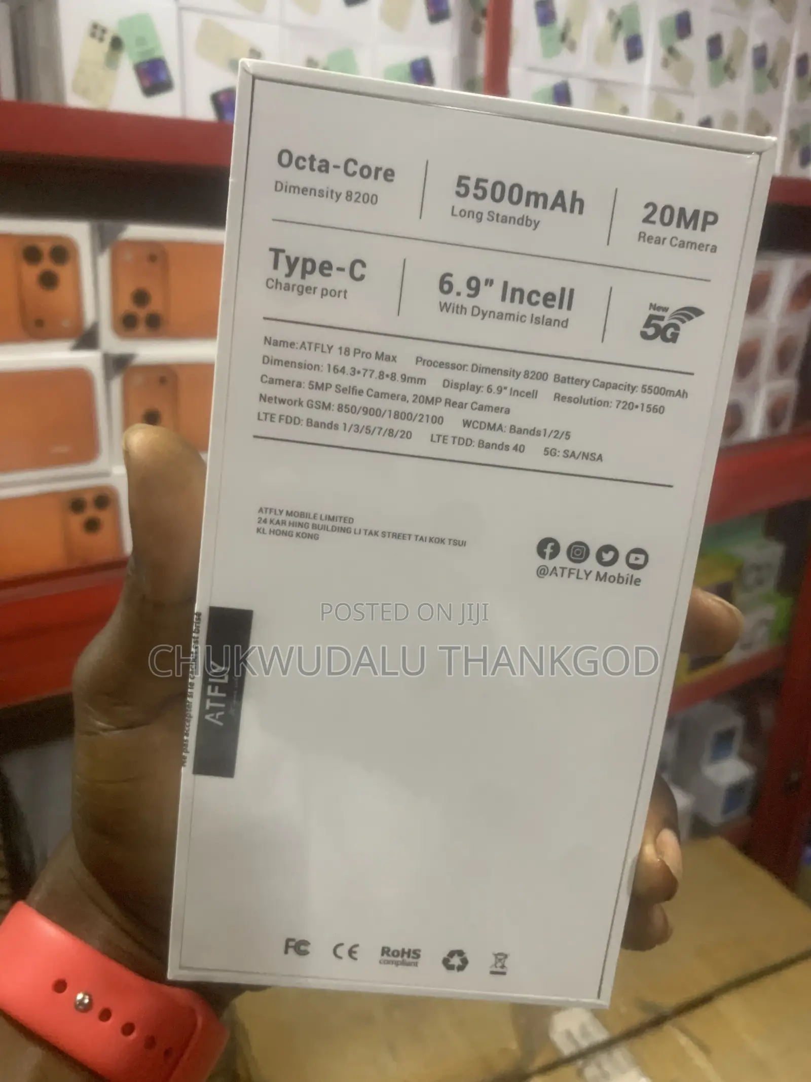 New Mobile Phone 128 GB Orange