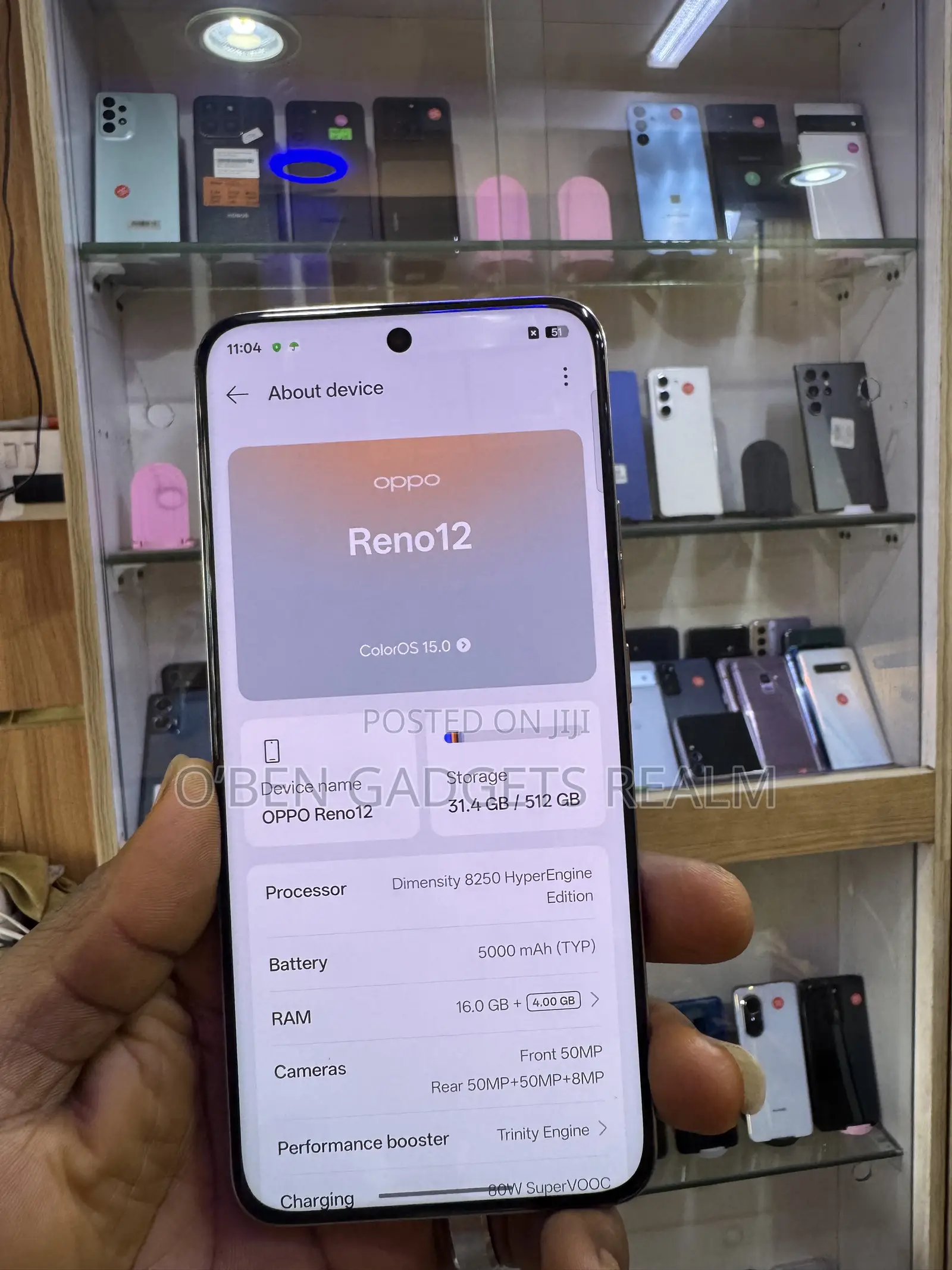 Oppo Reno 12 5G 512 GB Gold