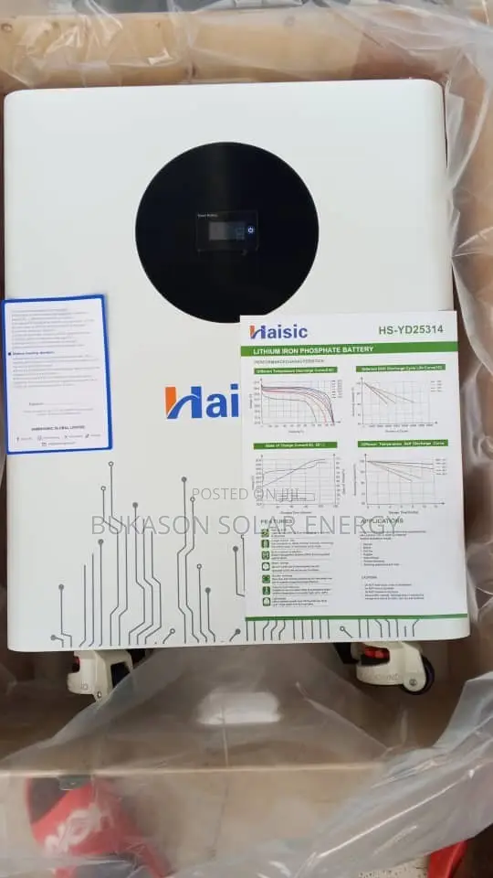 8kwh 24v Haisic Lithium Battery White