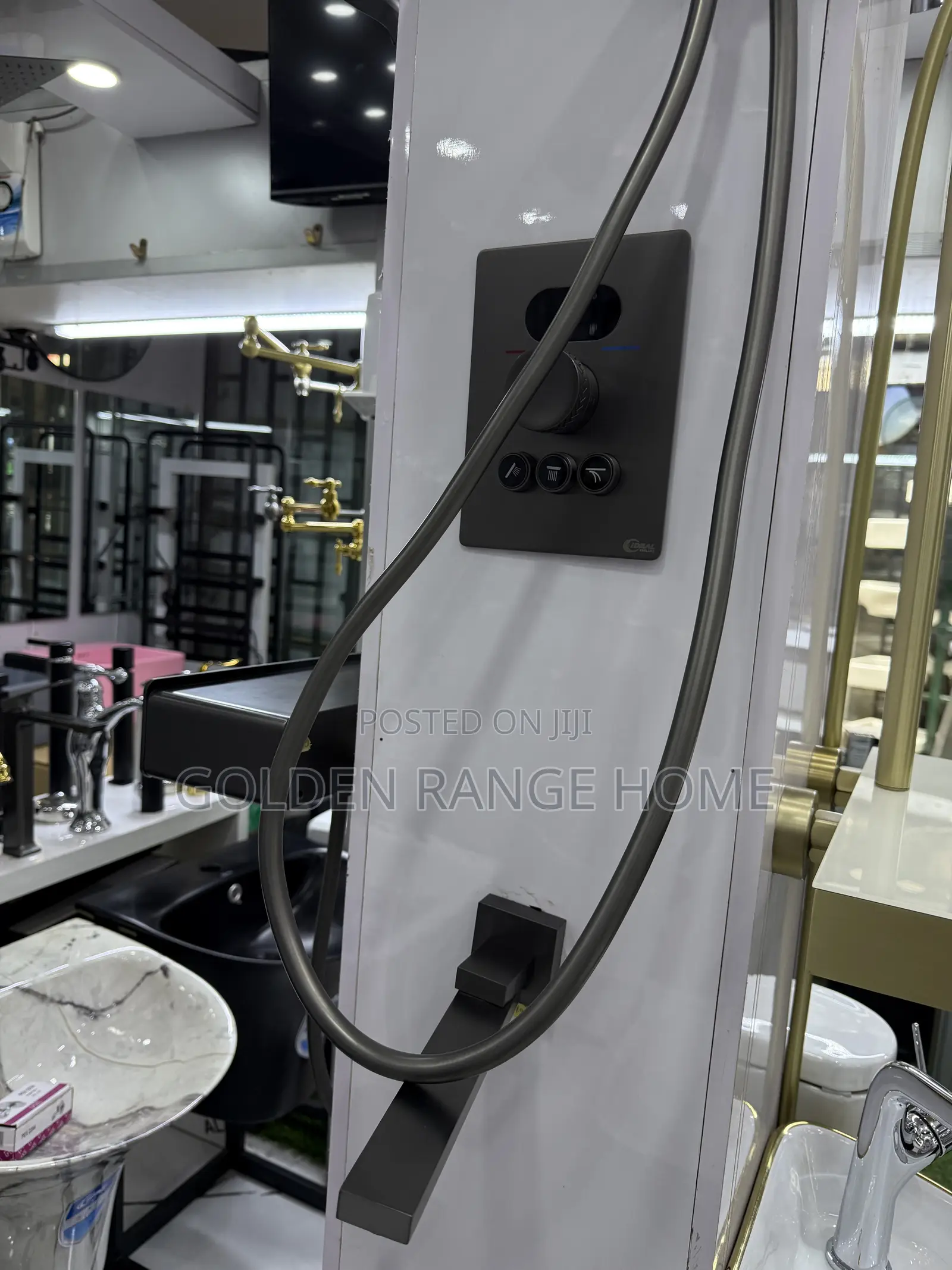 High Quality Grey Thermostat Concea Shower Mixer