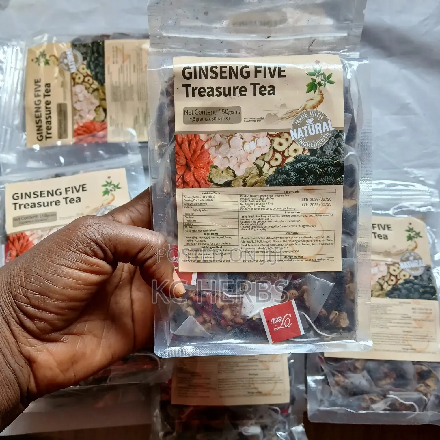 Ginseng Five Treasure Tea (30 Tea Bags)