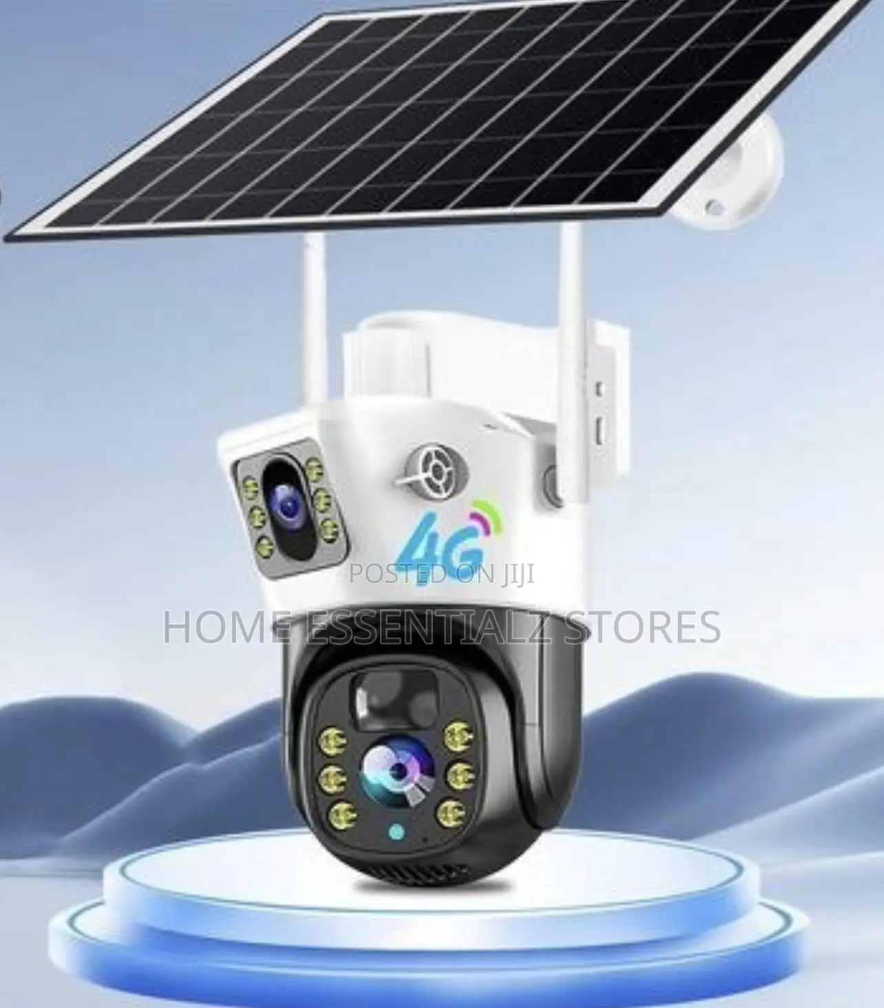 4G WiFi Solar CCTV Camera - 360° PTZ Dual Screen Security Camera