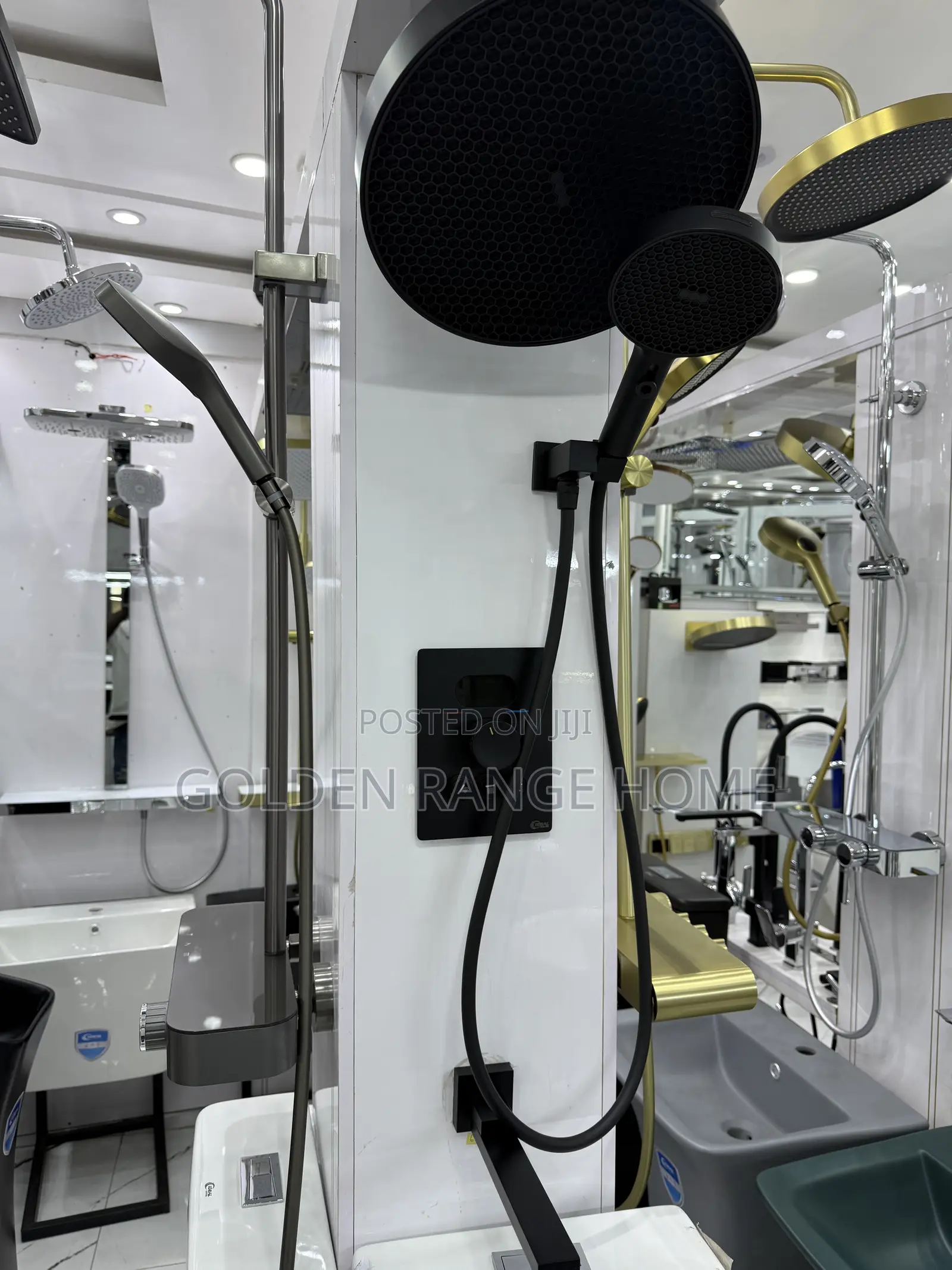 High Quality Black Thermostat Conce Shower Mixer