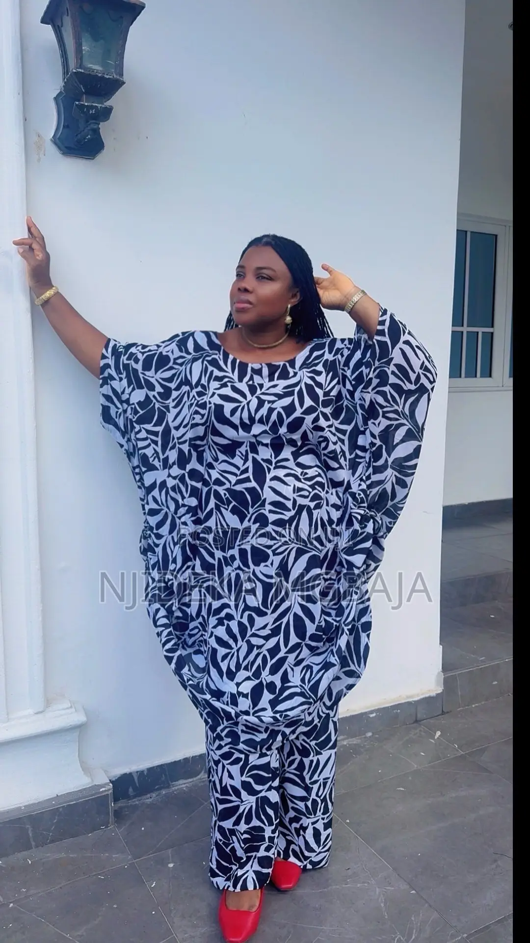 Elegant Black White Two-Piece Set for Women