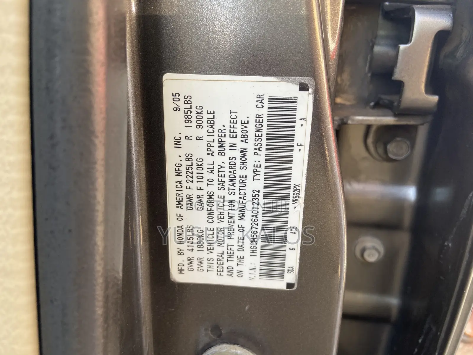 Honda Accord 2005 Gray