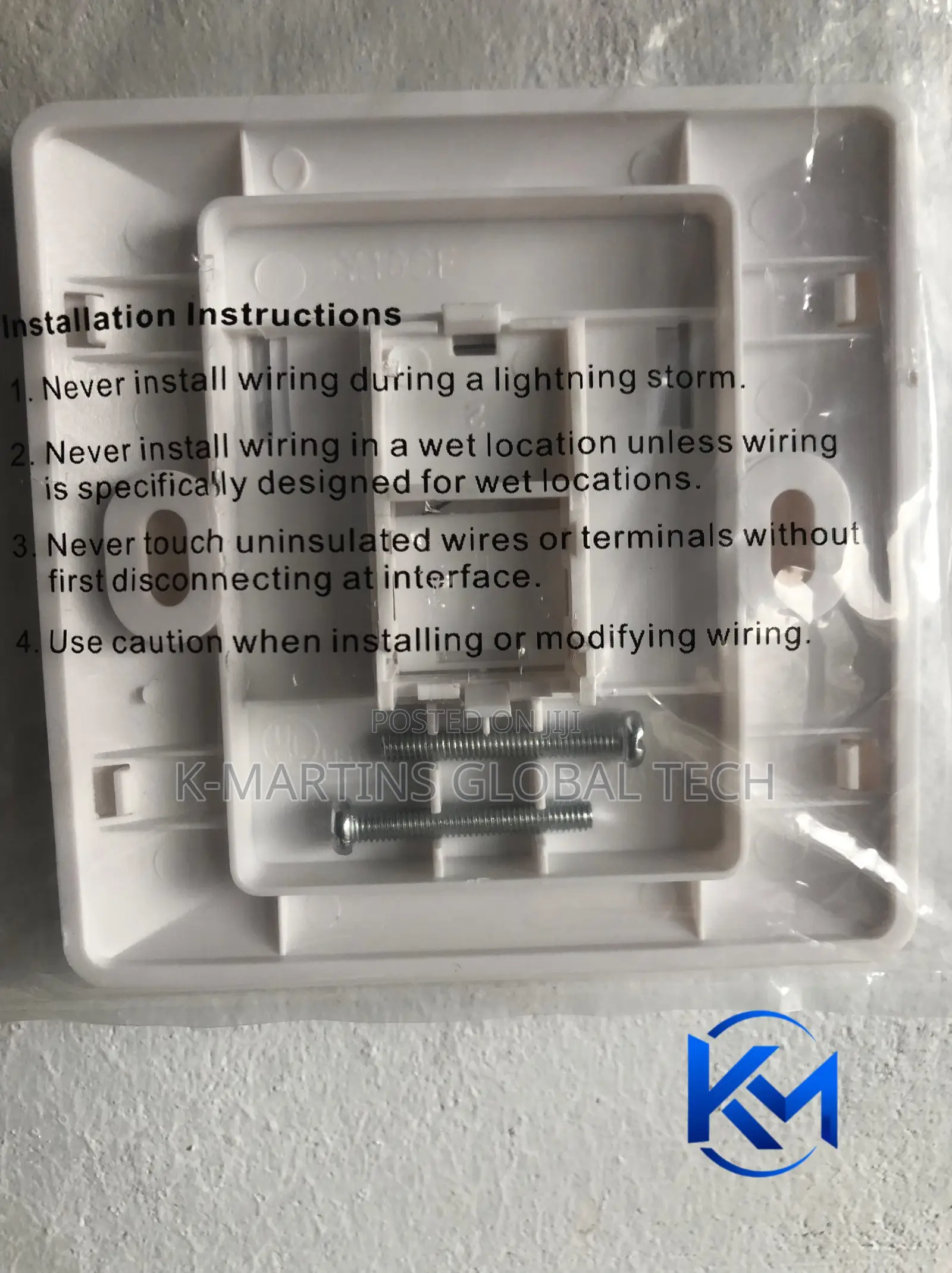 CommScope Single/Double Port Faceplate RJ45 Network Wall Outlet.