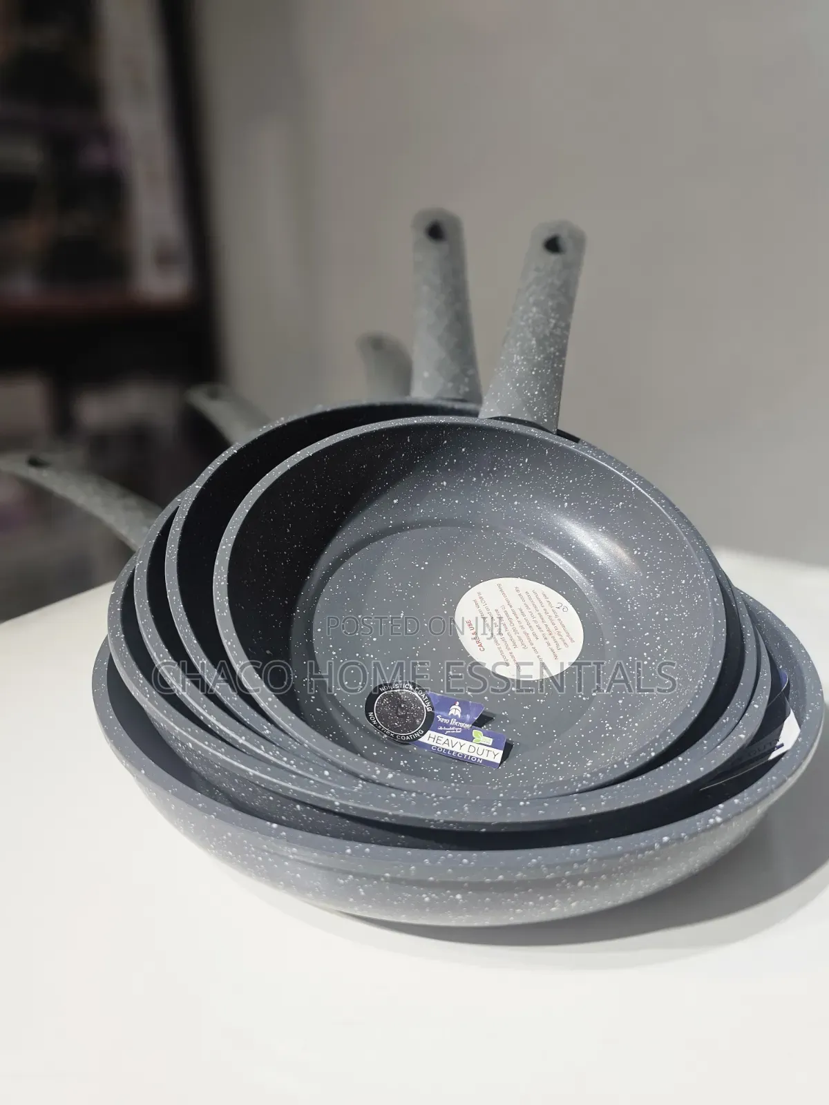 Heavy Duty Granite Non-Stick Frying Pan Set – (20cm - 30cm)