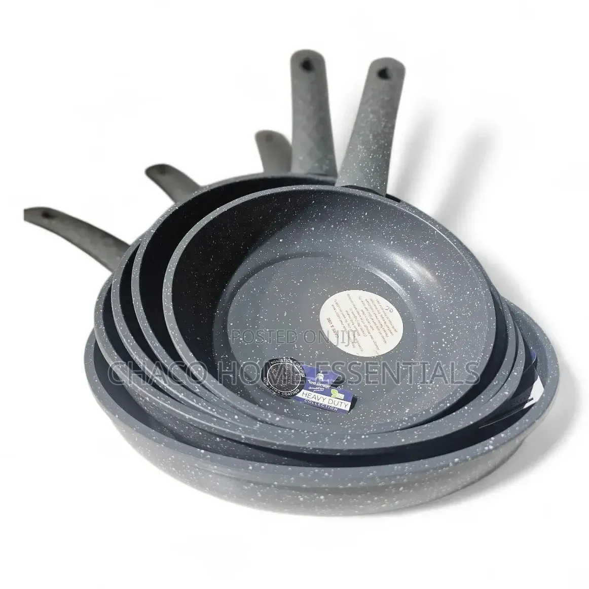 Heavy Duty Granite Non-Stick Frying Pan Set – (20cm - 30cm)