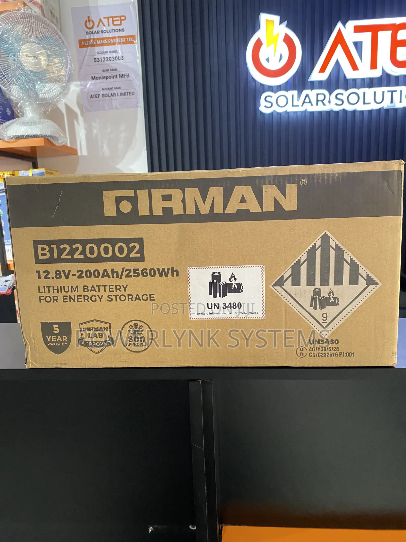 Firman 2.5KWH Lithium Battery