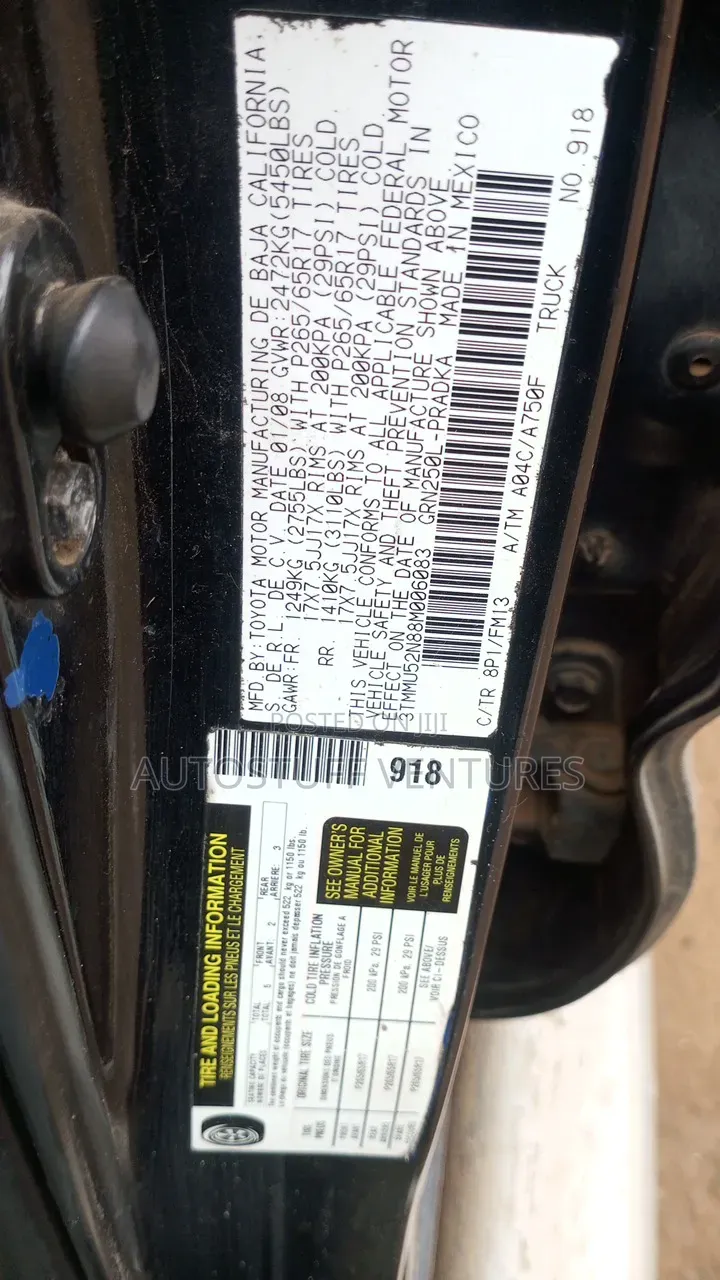 Toyota Tacoma 4x4 Double Cab 2008 Black
