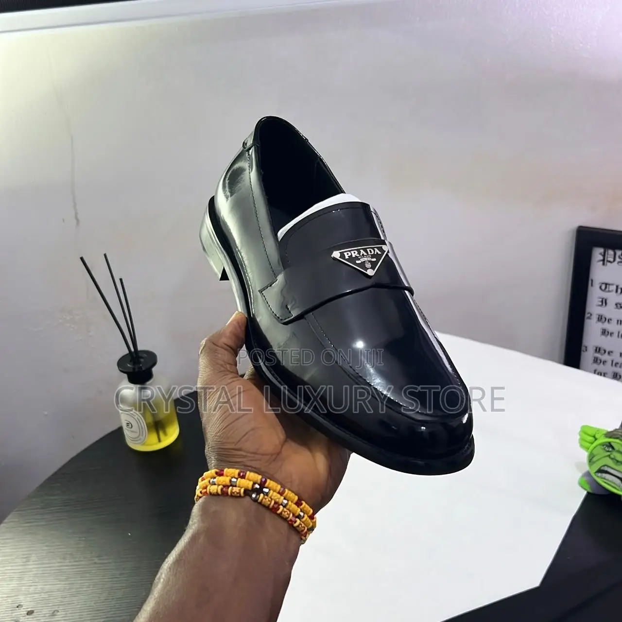 Prada Quality Luxury Men Genuine Leather Cooperate Shoe