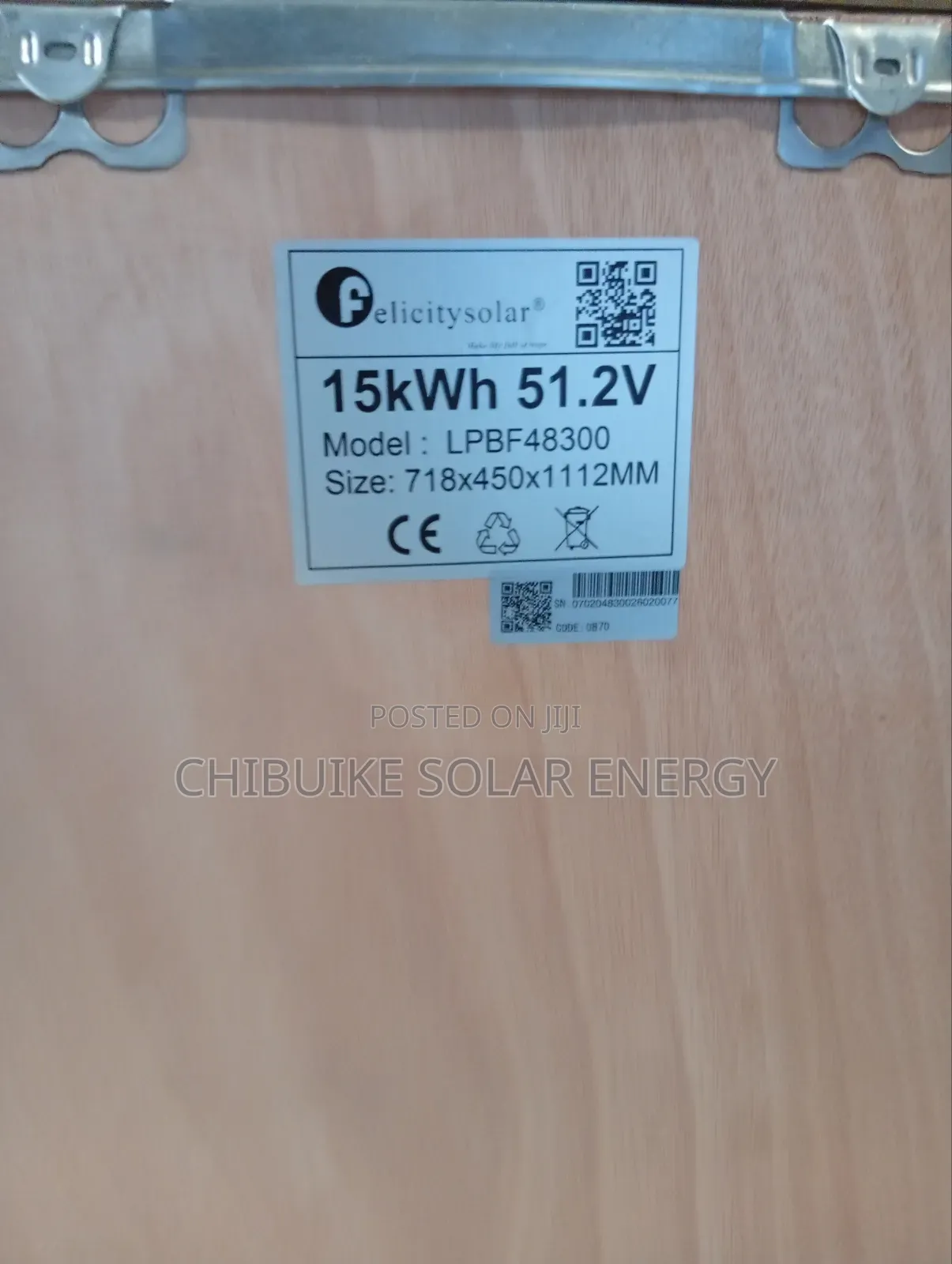 Felicity Solar Battery 15kw/48v