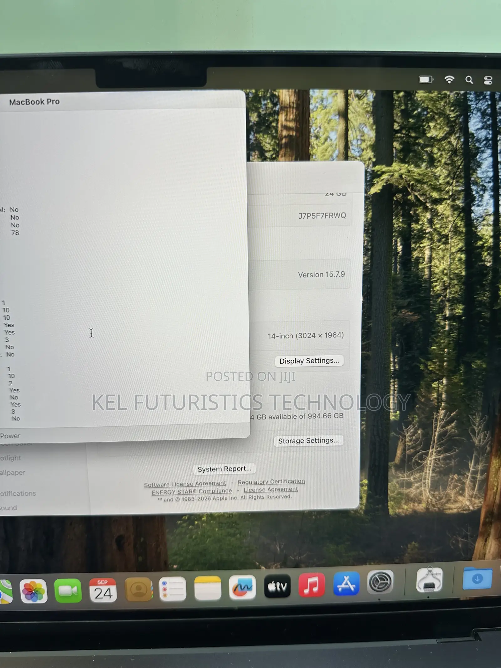 Laptop Apple MacBook Pro 2024 M4 24GB Apple M4 SSD 1T