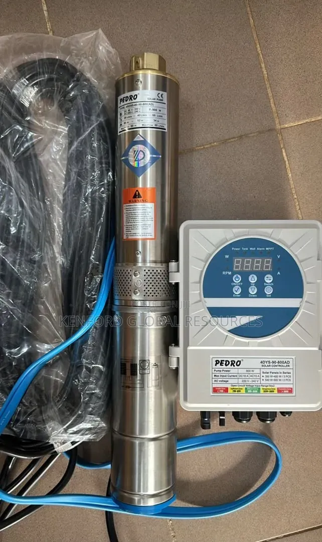 Complete Solar Submersible Pump AC / Dc Machine With Solar Pannels Cab