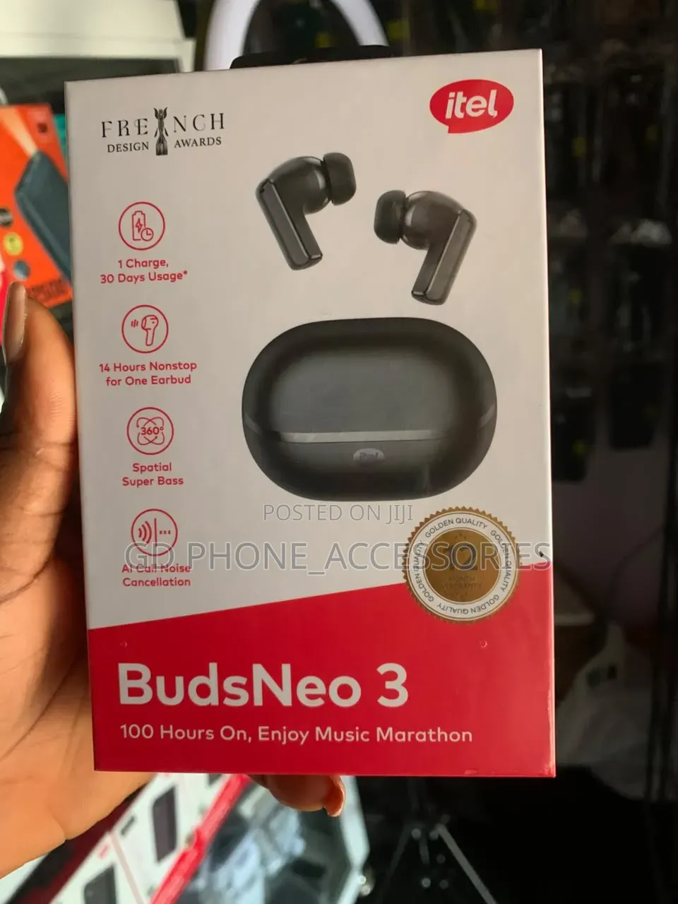 Brand New Itel BudsNeo 3 Wireless Earbuds – 100 Hours Playtime