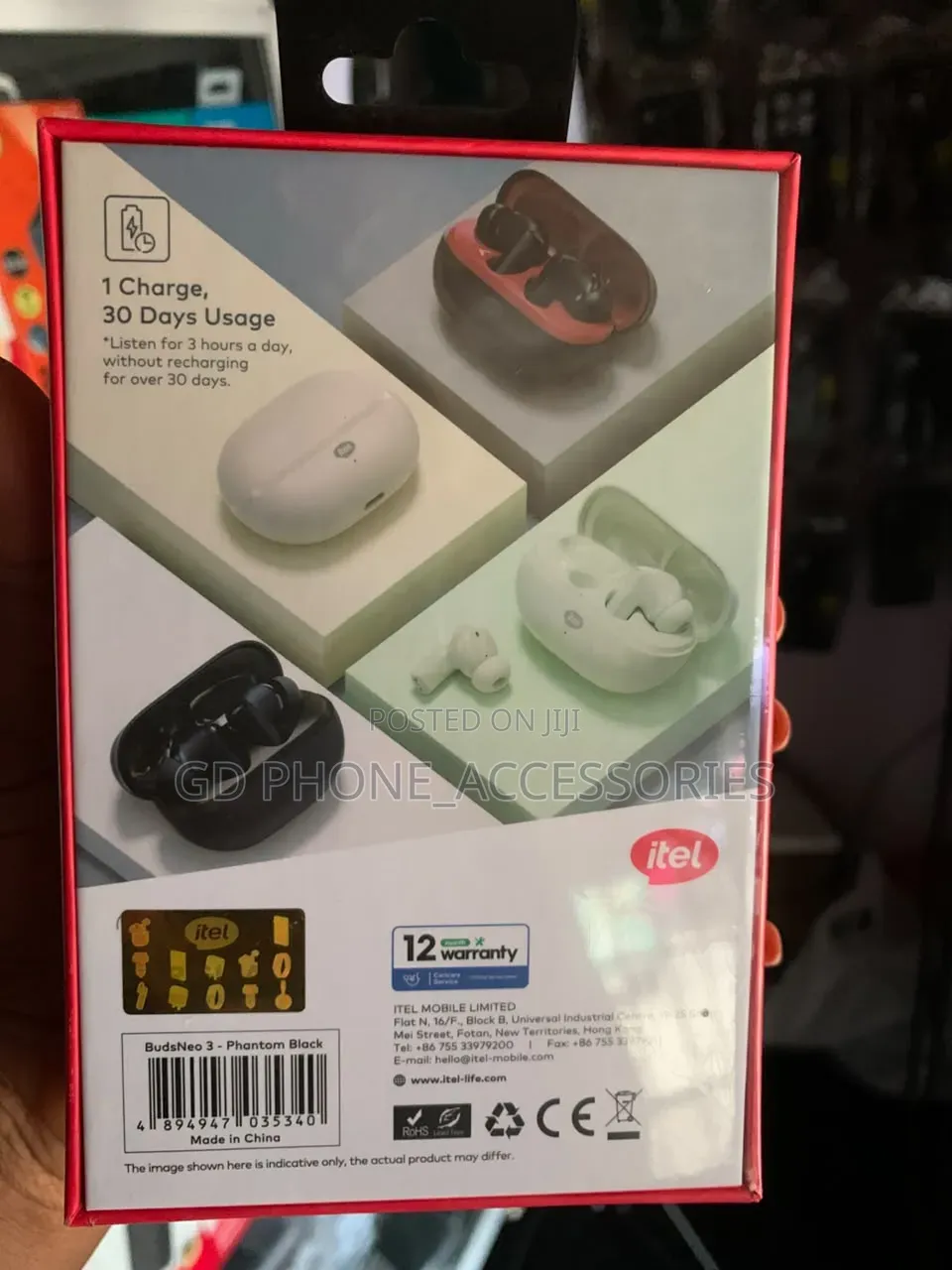 Brand New Itel BudsNeo 3 Wireless Earbuds – 100 Hours Playtime