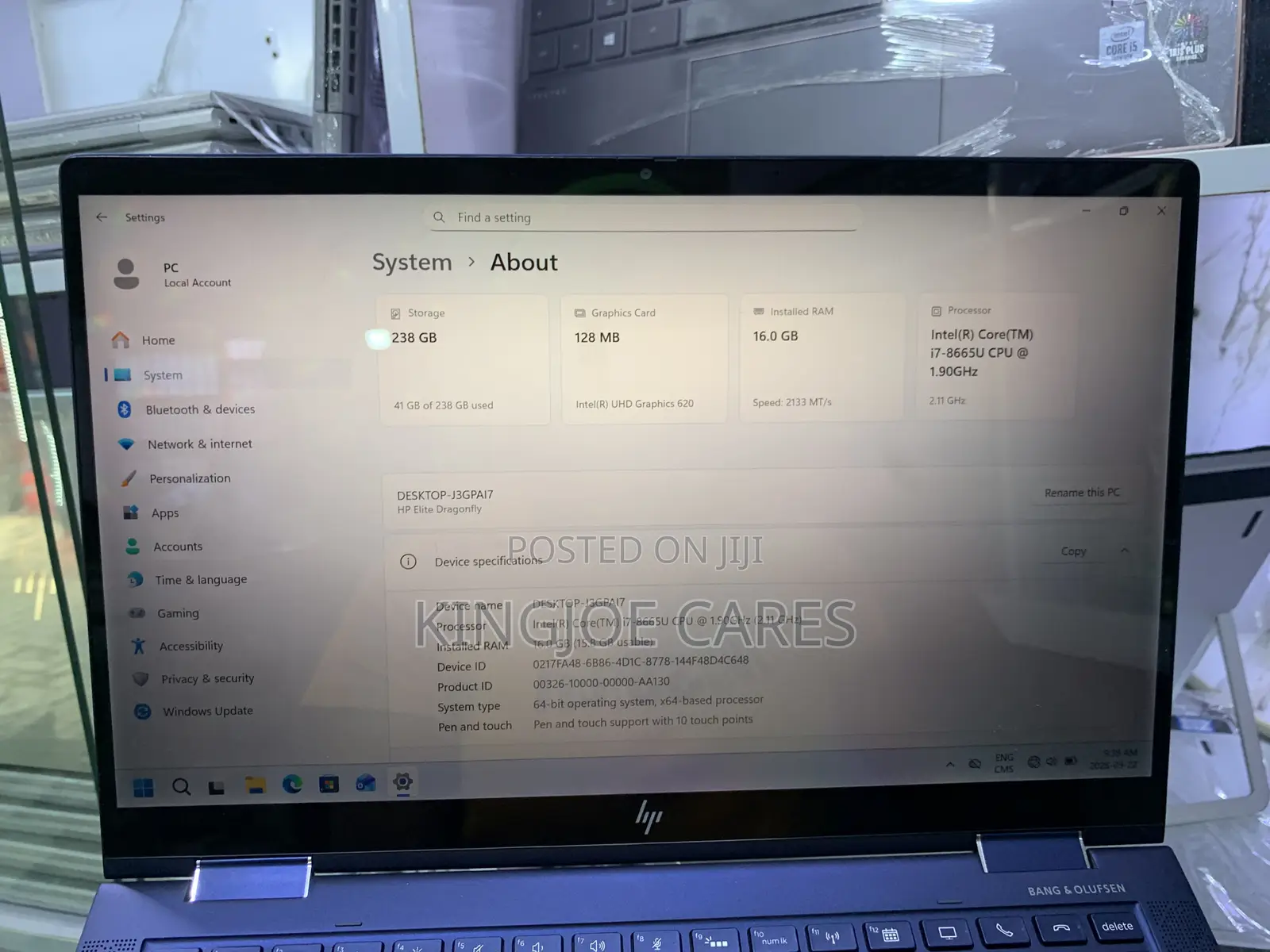 Laptop HP Elite Dragonfly x360 8th Gen 16GB Intel Core i7 SSD 256GB