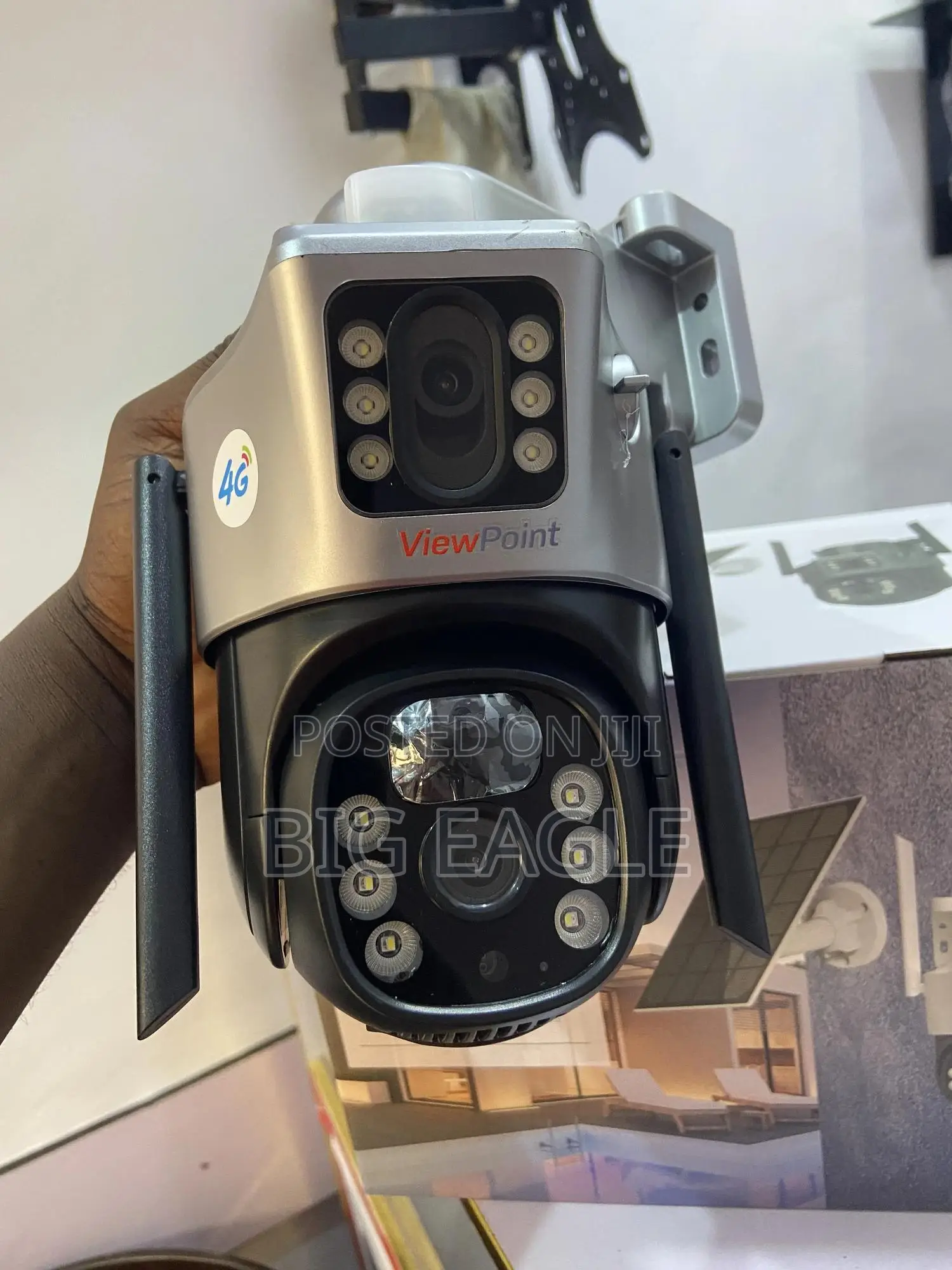 Universal Dual Lens Solar Powered Smart Alarm PTZ Security Camera V380